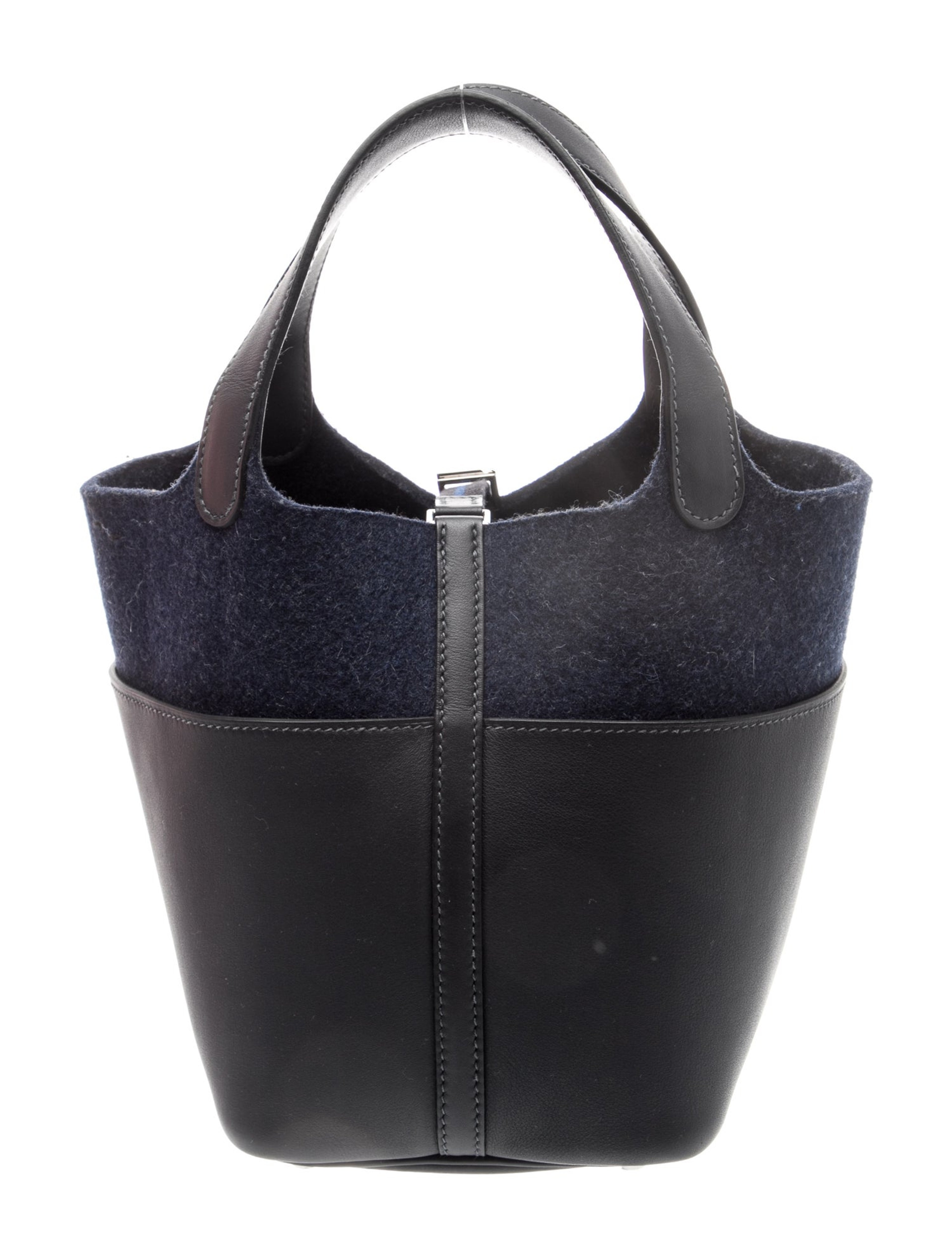 HERMESエルメス ピコタンロック PM フェルト エルメス ピコタンロック PM 18 ゴーチーム Bleu Nuit Caban フェルト
