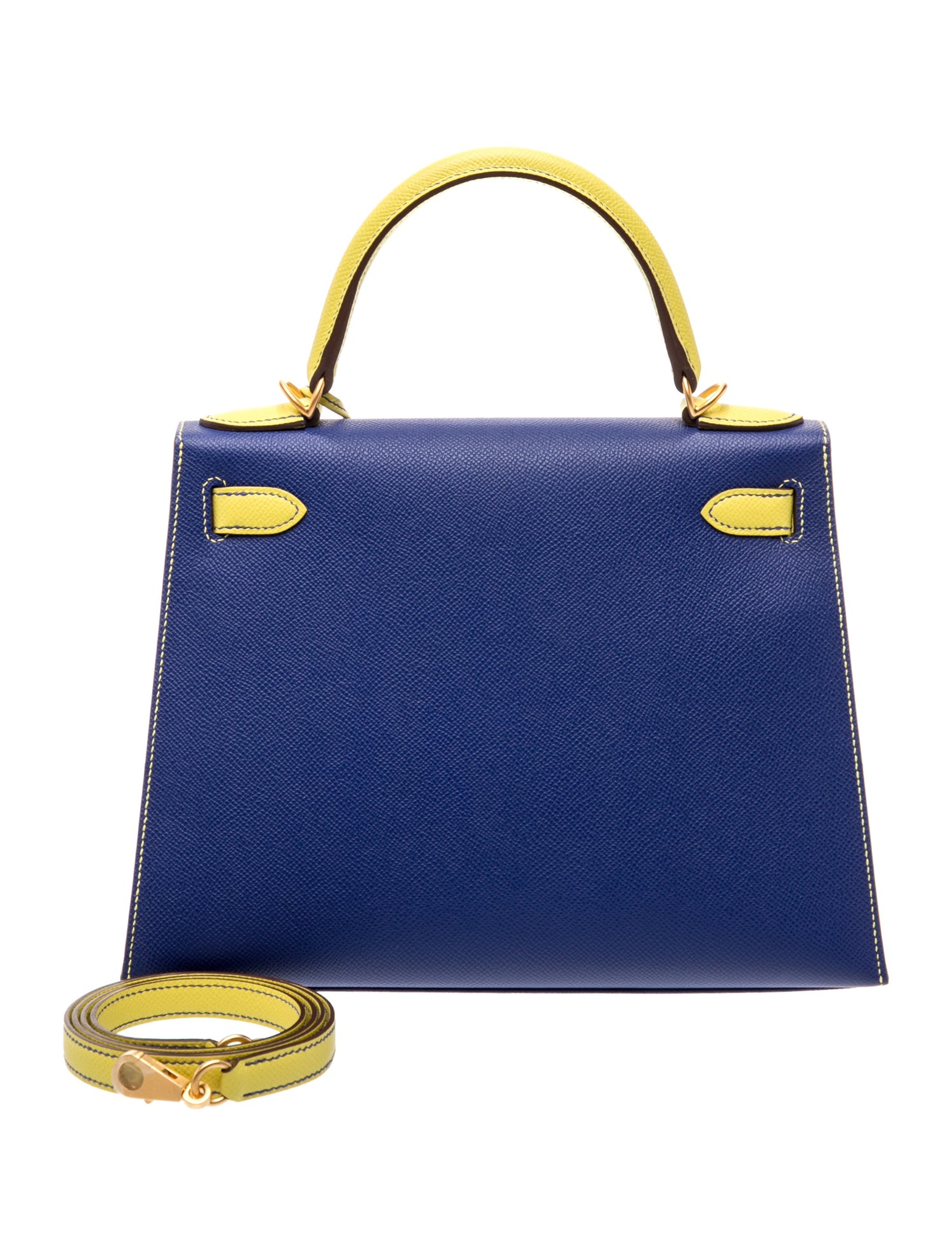 エルメス ケリー 28 スペシャルオーダー バイカラー Lime Bleu Electrique エプソン マットゴールド金具 パーソナルオーダー ホースシュー HERMES KELLY 28 LIME BLEU ELECTRIQUE EPSOM BRUSHED GOLD HARDWARE HSS