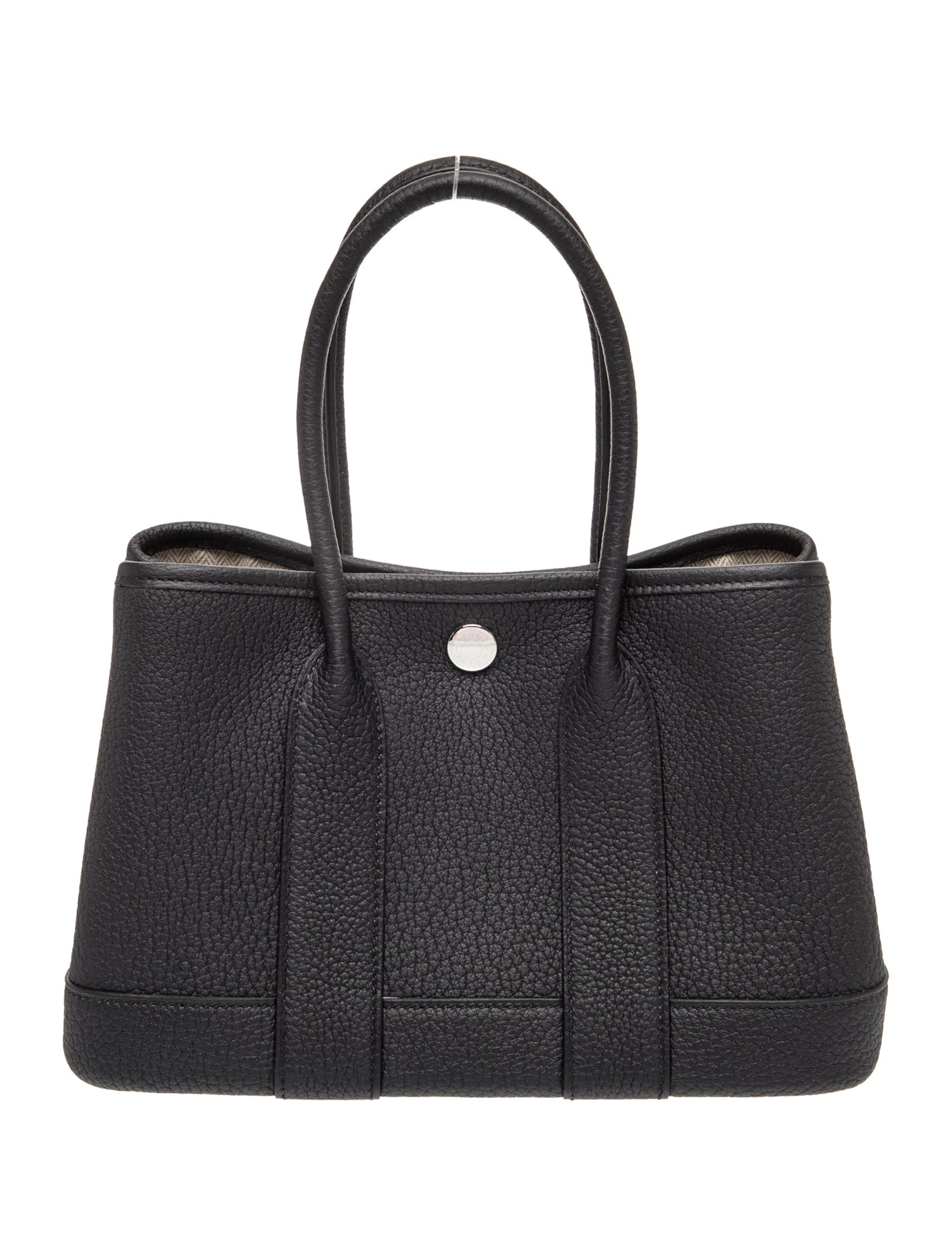 エルメス ネオ ガーデンパーティー 23 Noir ネゴンダ シルバー金具 HERMES NEO GARDEN PARTY 23 NOIR NEGONDA SILVER HARDWARE