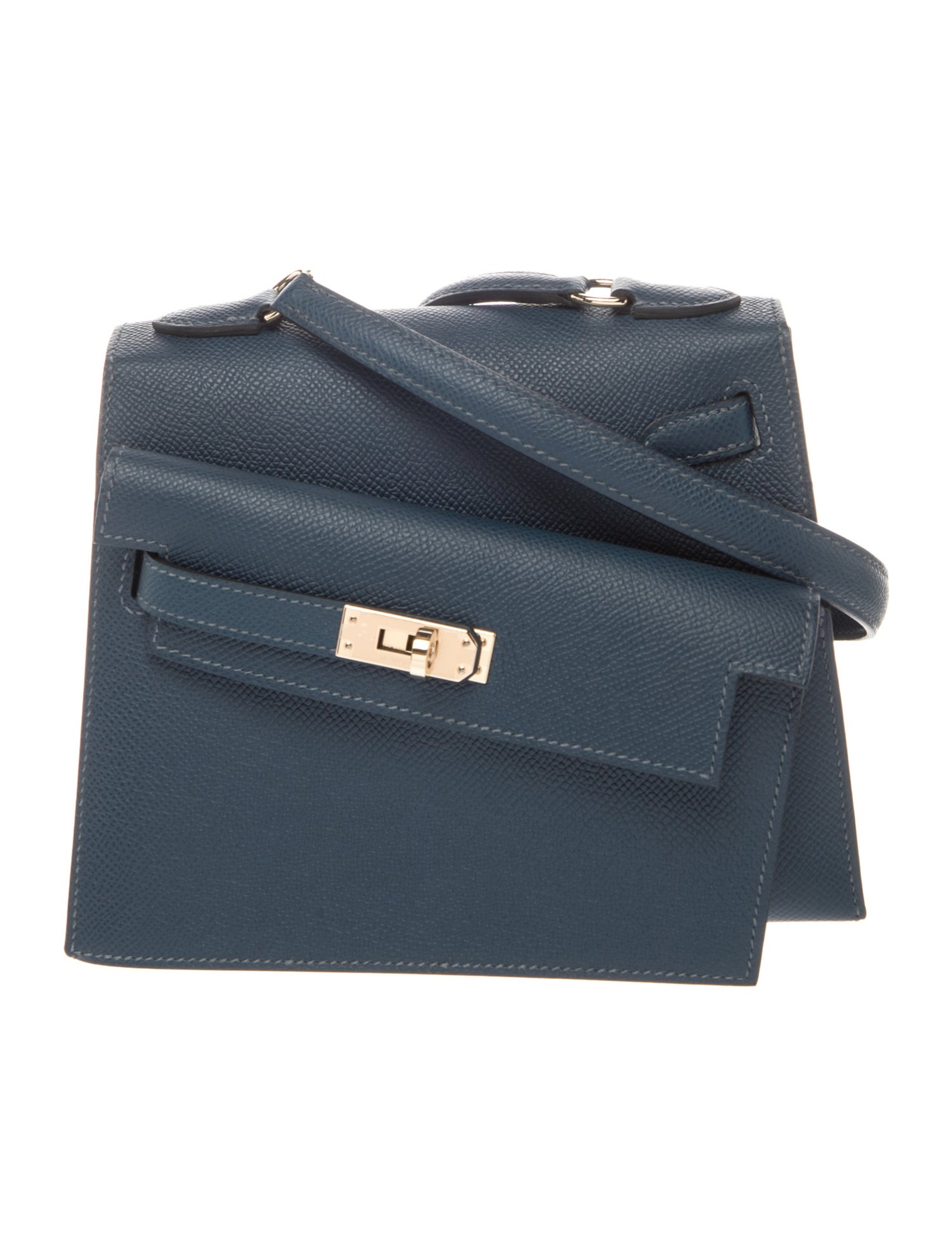 エルメス ケリー 20 無秩序 Bleu De Prusse エプソン パーマブラス シャンパンゴールド金具 HERMES KELLY EN DESORDRE SILLIER 20 BLEU DE PRUSSE EPSOM PERMABRASS GOLD HARDWARE