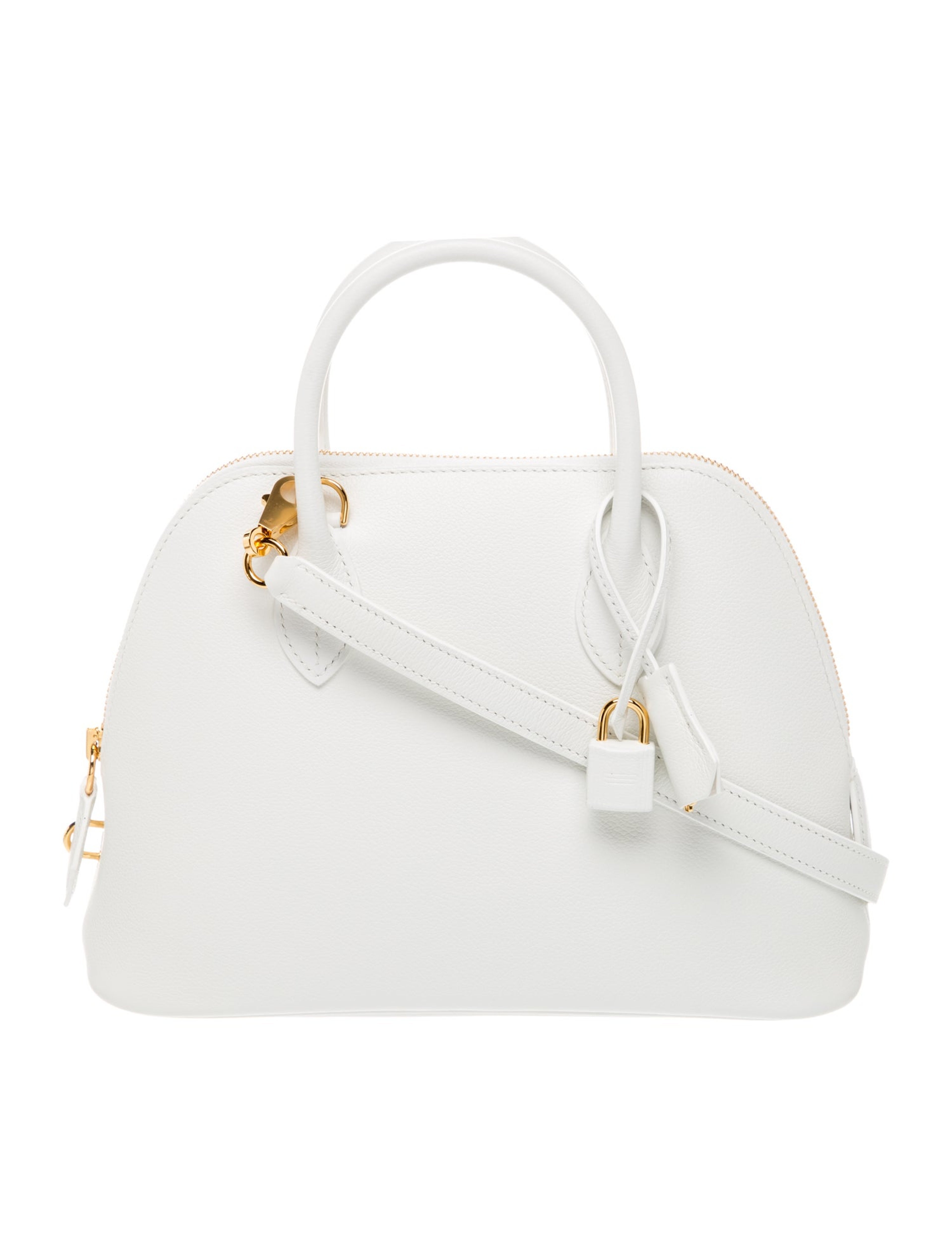エルメス ボリード 1923 25 New White エバーカラー ゴールド金具