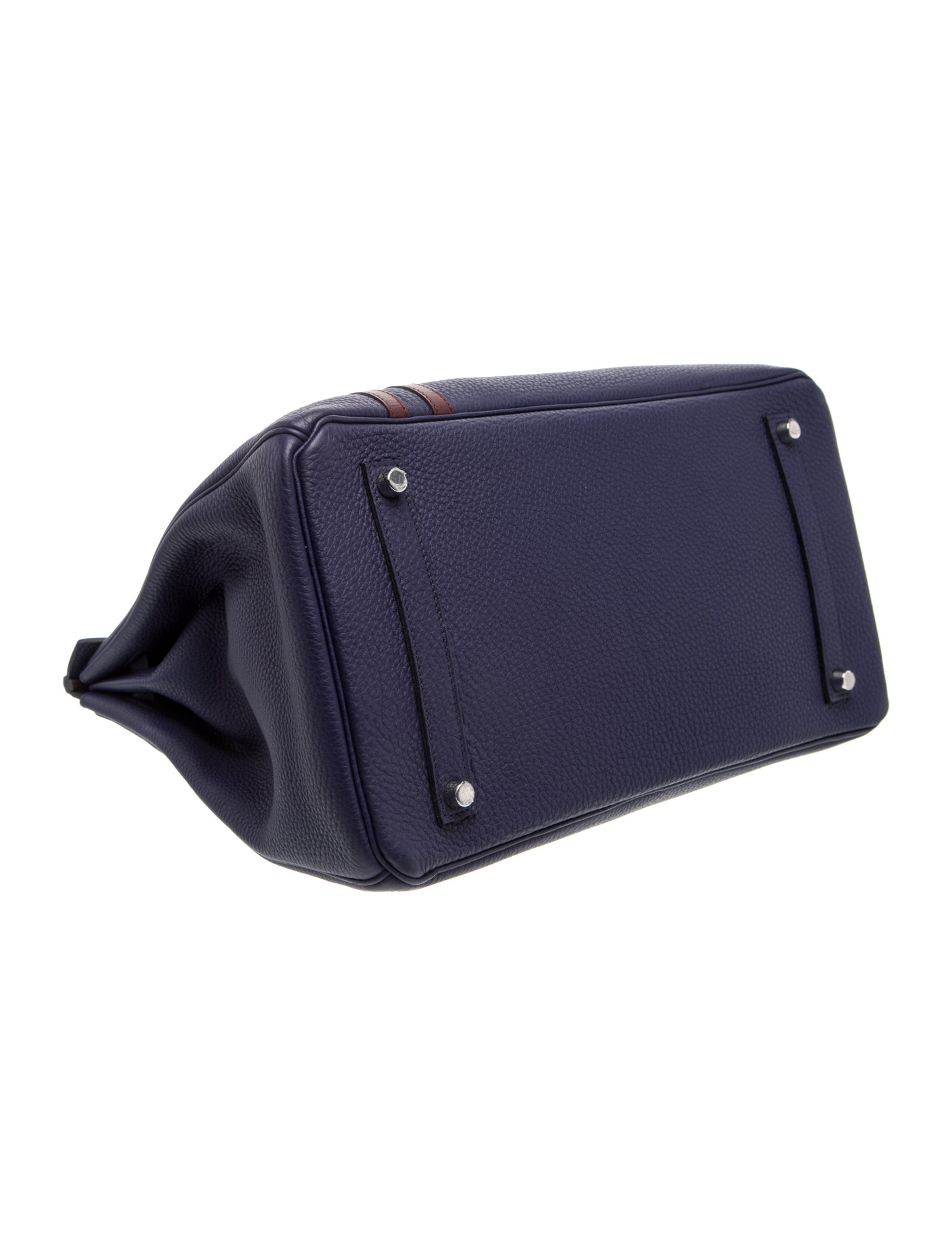 エルメス バーキン 35 オフィサー Bordeaux Bleu Encre トゴ スイフト シルバー金具 HERMES BIRKIN 35 OFFICIER BORDEAUX BLEU ENCRE TOGO SWIFT SILVER HARDWARE