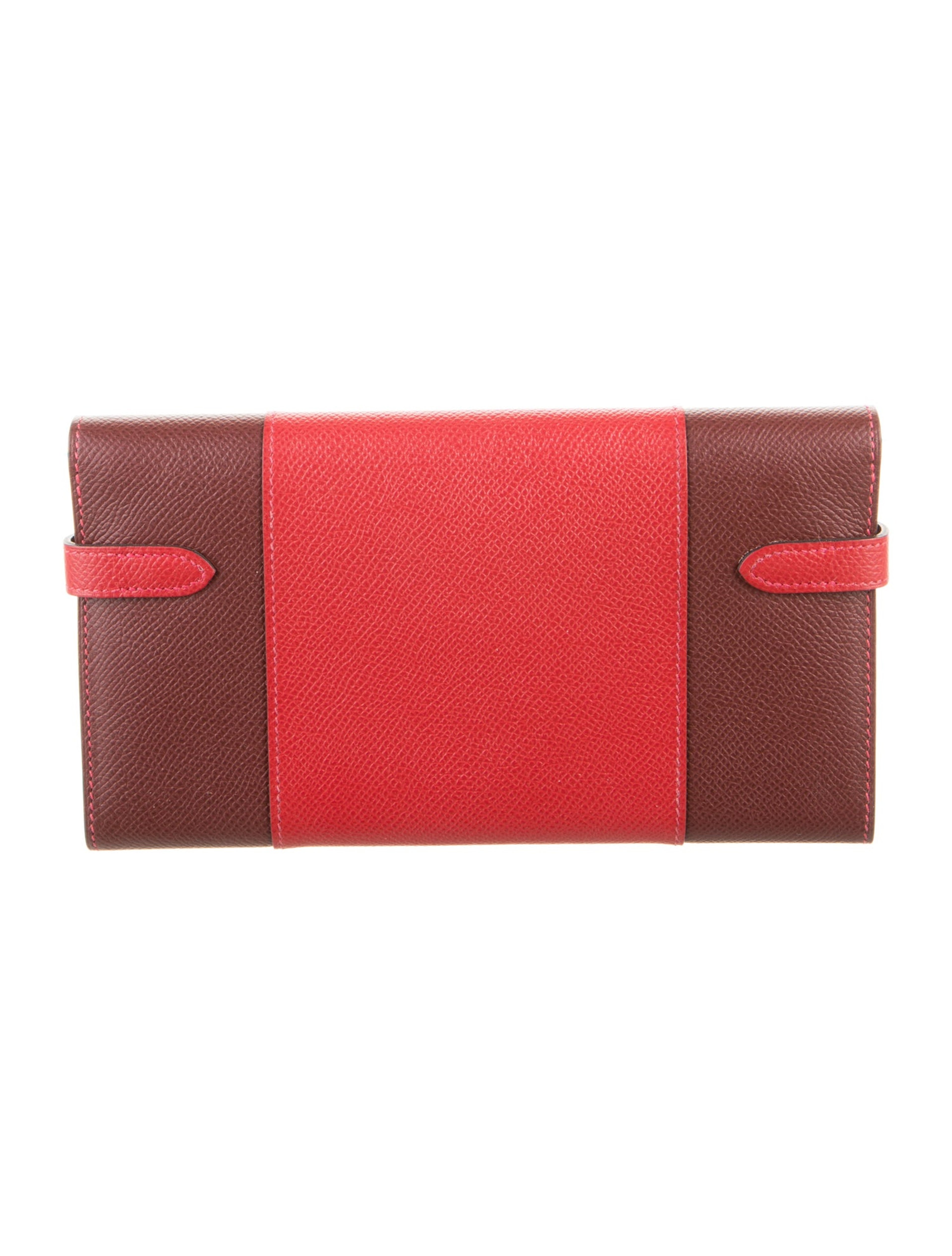 エルメス ケリー ロングウォレット フラッグ バイカラー Rouge H Rouge