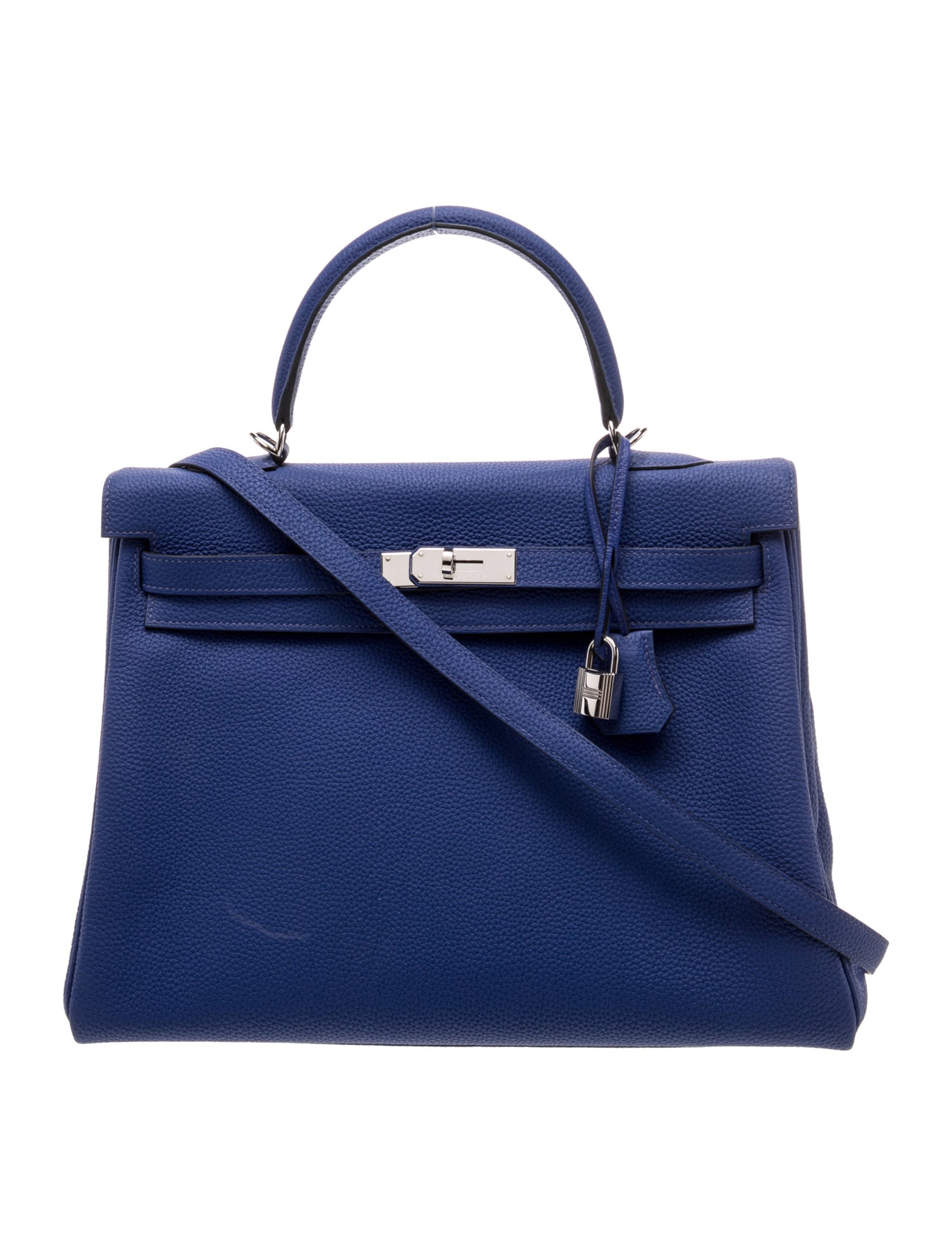 エルメス ケリー 35 Bleu Electrique トゴ シルバー金具 HERMES KELLY 35 BLEU ELECTRIQUE TOGO SILVER HARDWARE