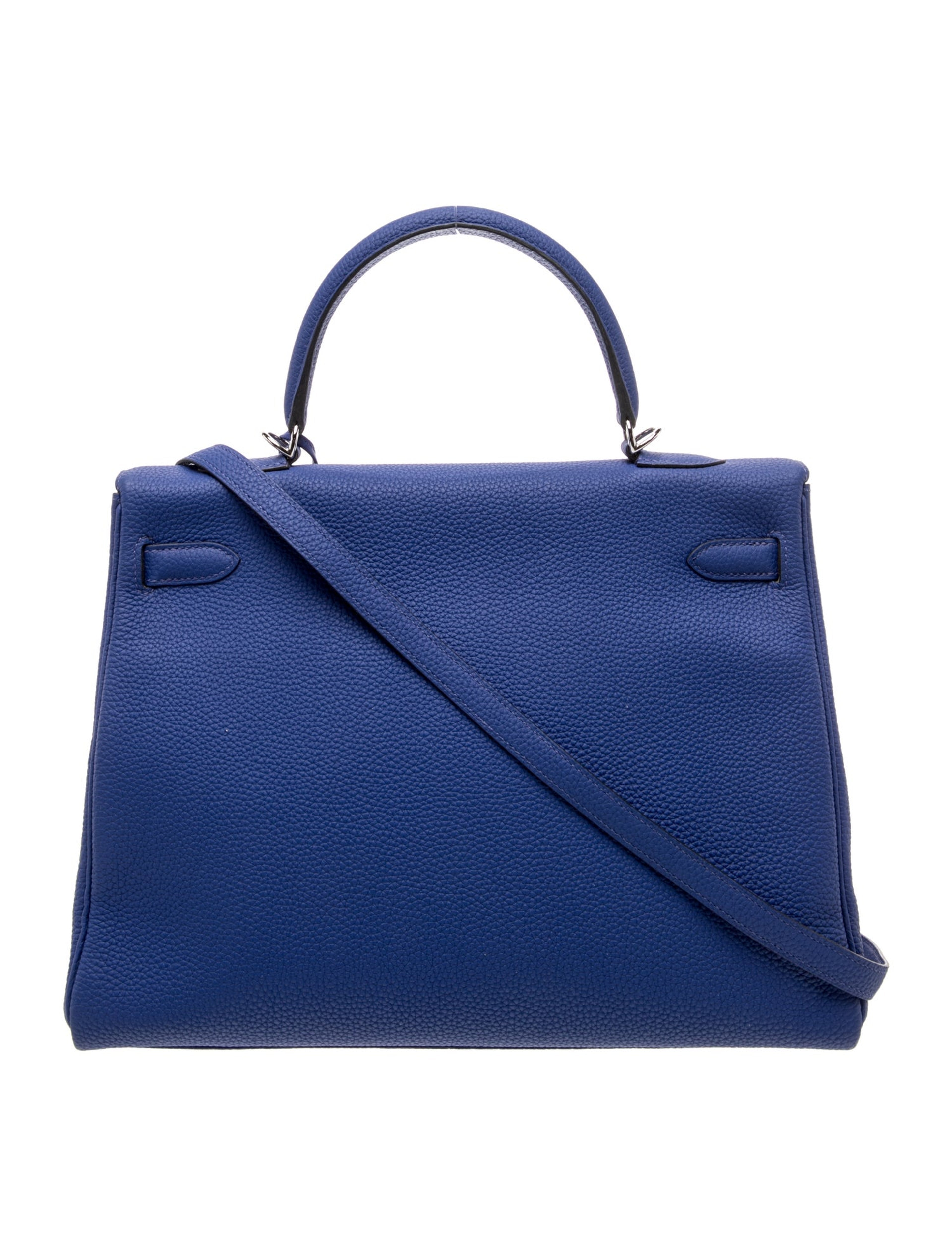 エルメス ケリー 35 Bleu Electrique トゴ シルバー金具 HERMES KELLY 35 BLEU ELECTRIQUE TOGO SILVER HARDWARE