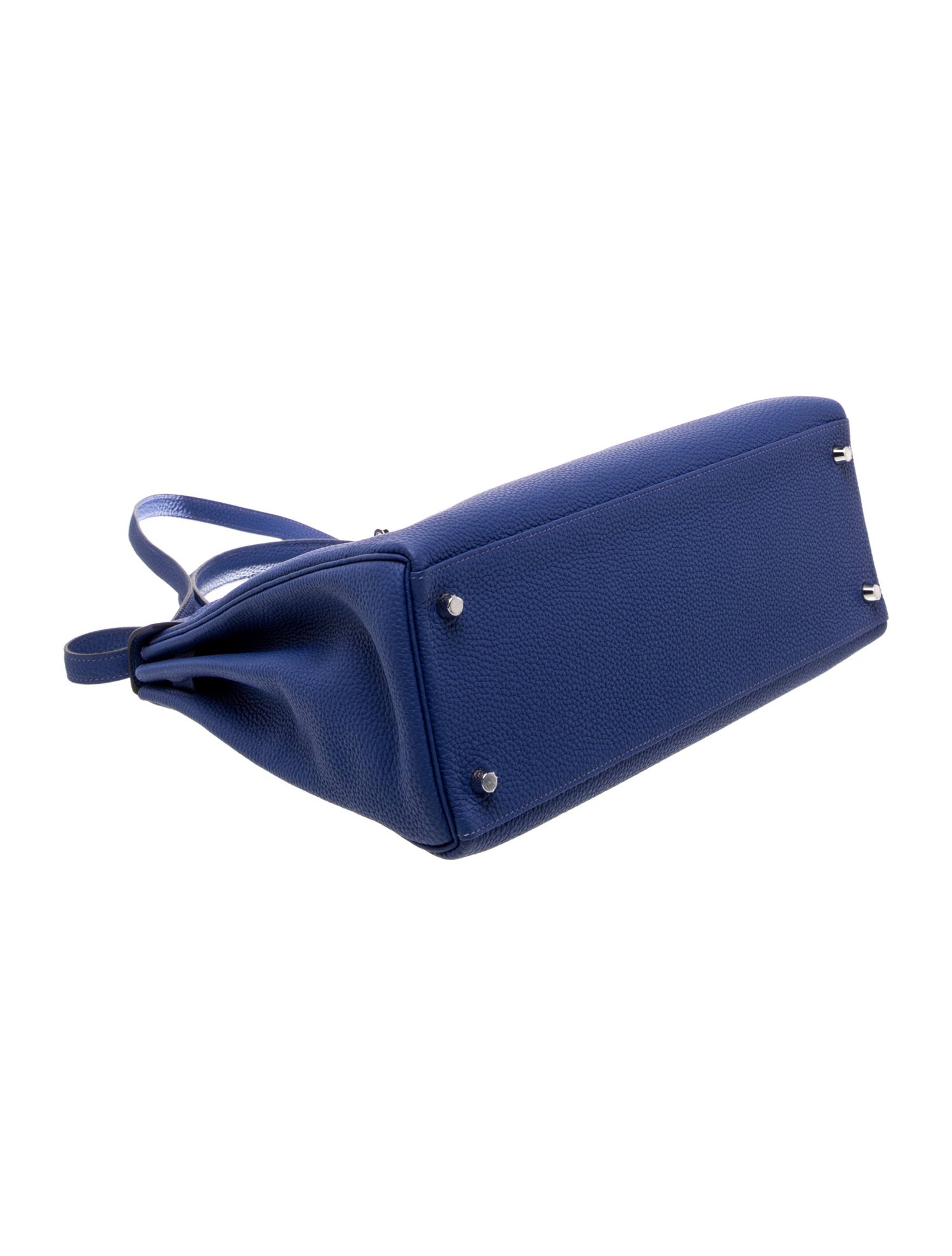 エルメス ケリー 35 Bleu Electrique トゴ シルバー金具 HERMES KELLY 35 BLEU ELECTRIQUE TOGO SILVER HARDWARE