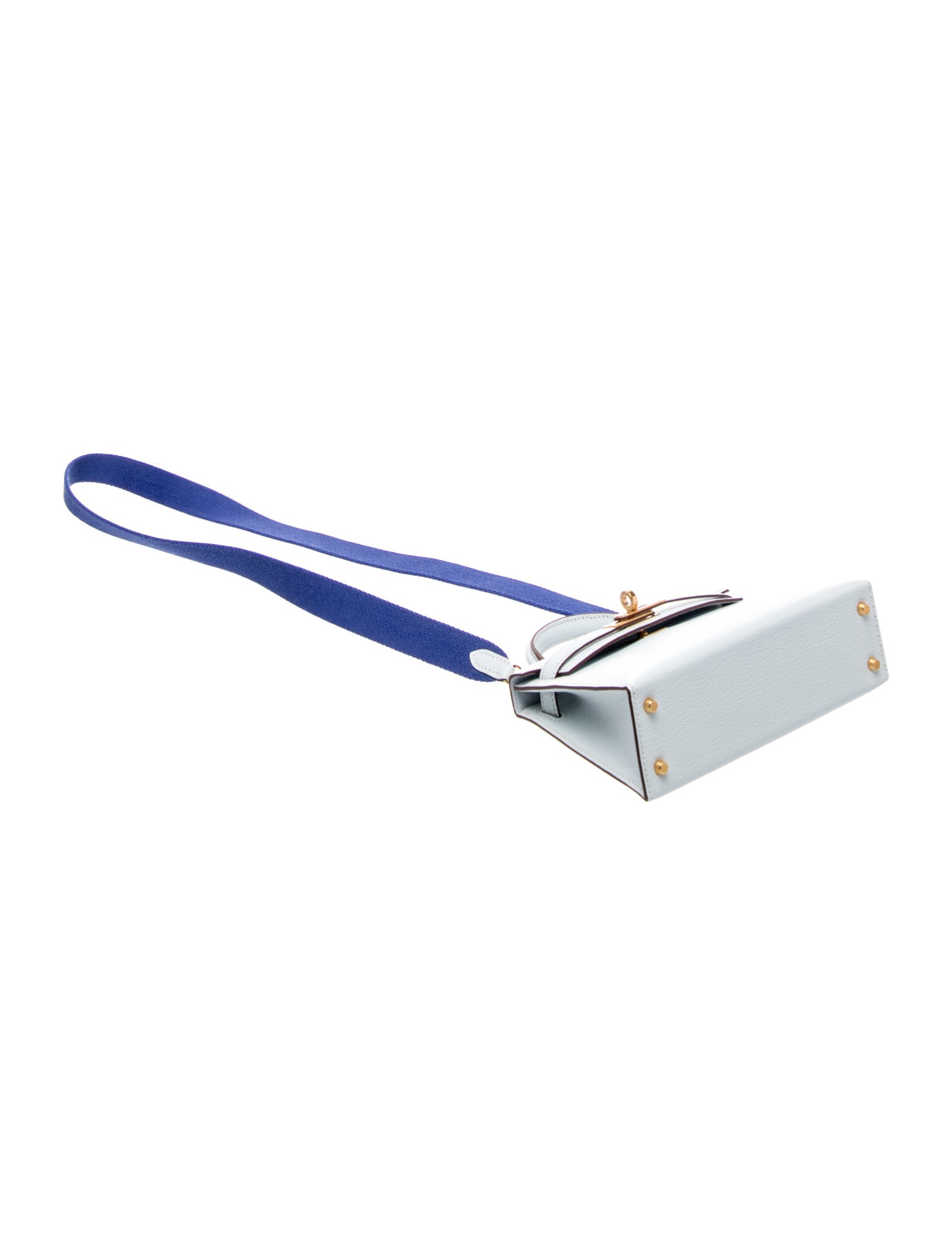 エルメス ミニケリー 20 外縫い Bleu Brume Bleu Electrique シェーブルミゾール ゴールド金具 HERMES MINI KELLY 20 SELLIER BLEU BRUME BLEU ELECTRIQUE CHEVRE MYSORE GOLD HARDWARE