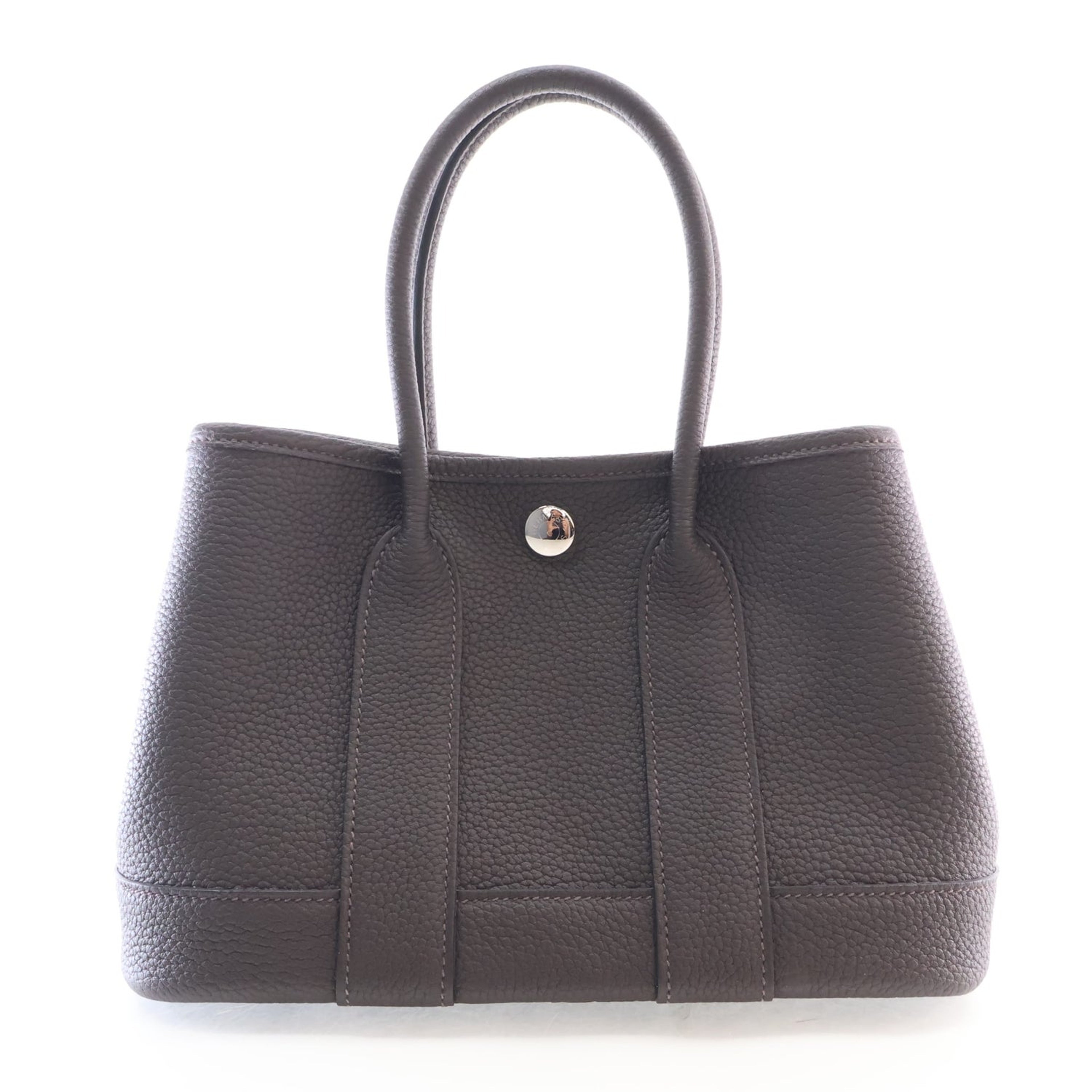 エルメス ネオ ガーデンパーティー 23 Ebene ネゴンダ シルバー金具 HERMES NEO GARDEN PARTY 23 EBENE NEGONDA SILVER HARDWARE