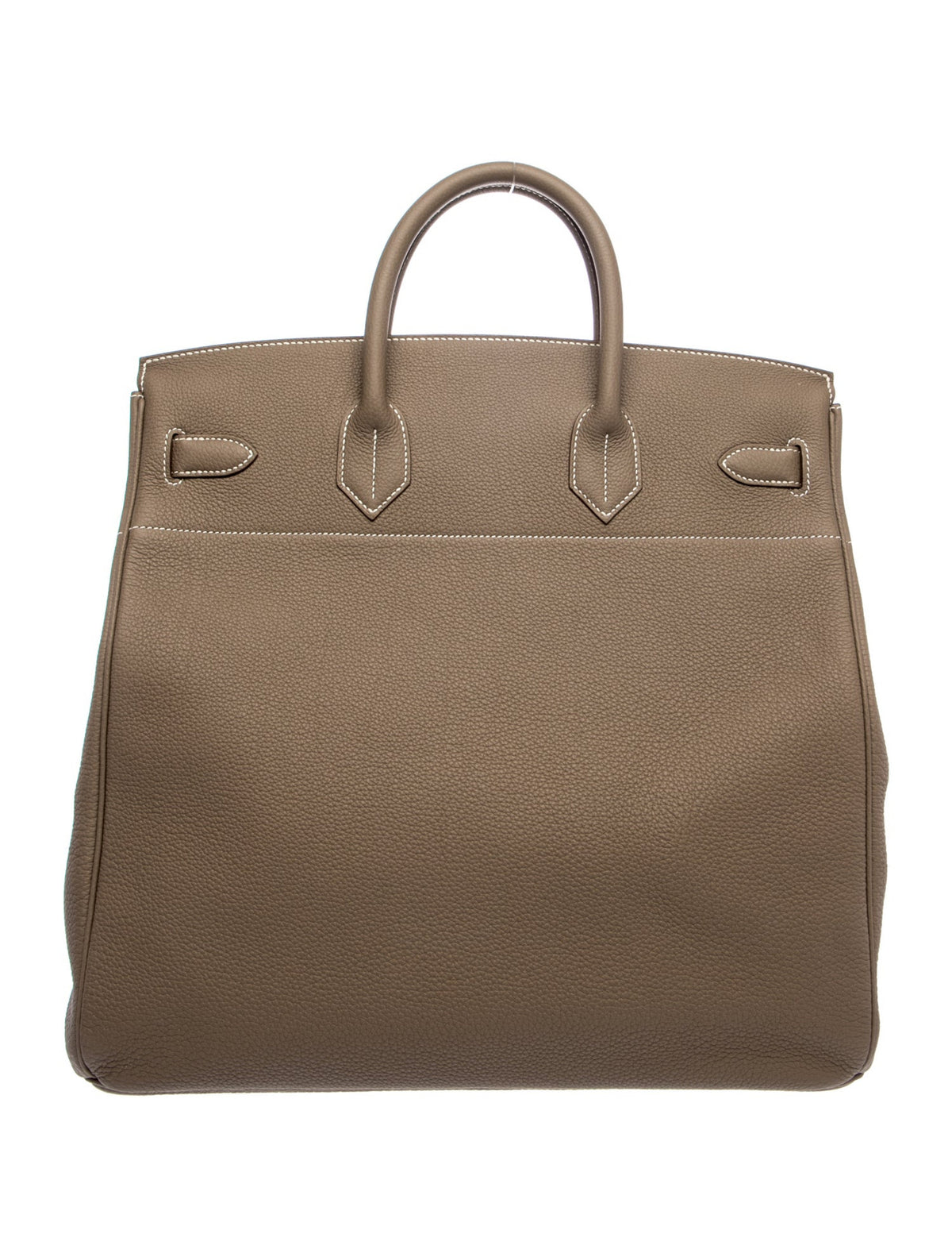 Hermes Birkin 40 Haut à Courroies HAC Etoupe Togo Silver Hardware
