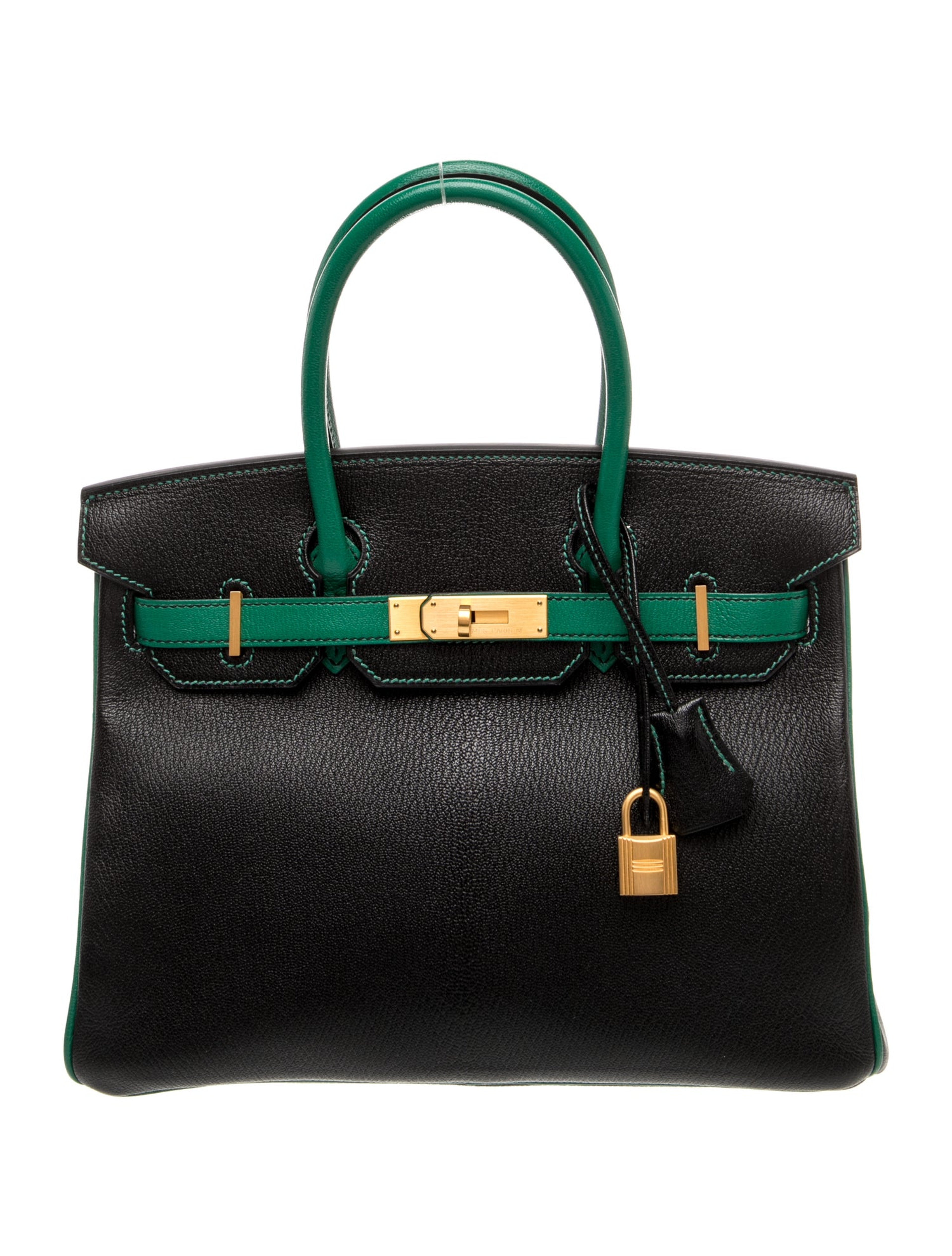 エルメス バーキン 30 スペシャルオーダー バイカラー Noir Vert Vertigo シェーブルミゾール マットゴールド金具 パーソナルオーダー ホースシュー HERMES BIRKIN 30 NOIR VER VERTIGO CHEVRE MYSORE BRUSHED GOLD HARDWARE HSS