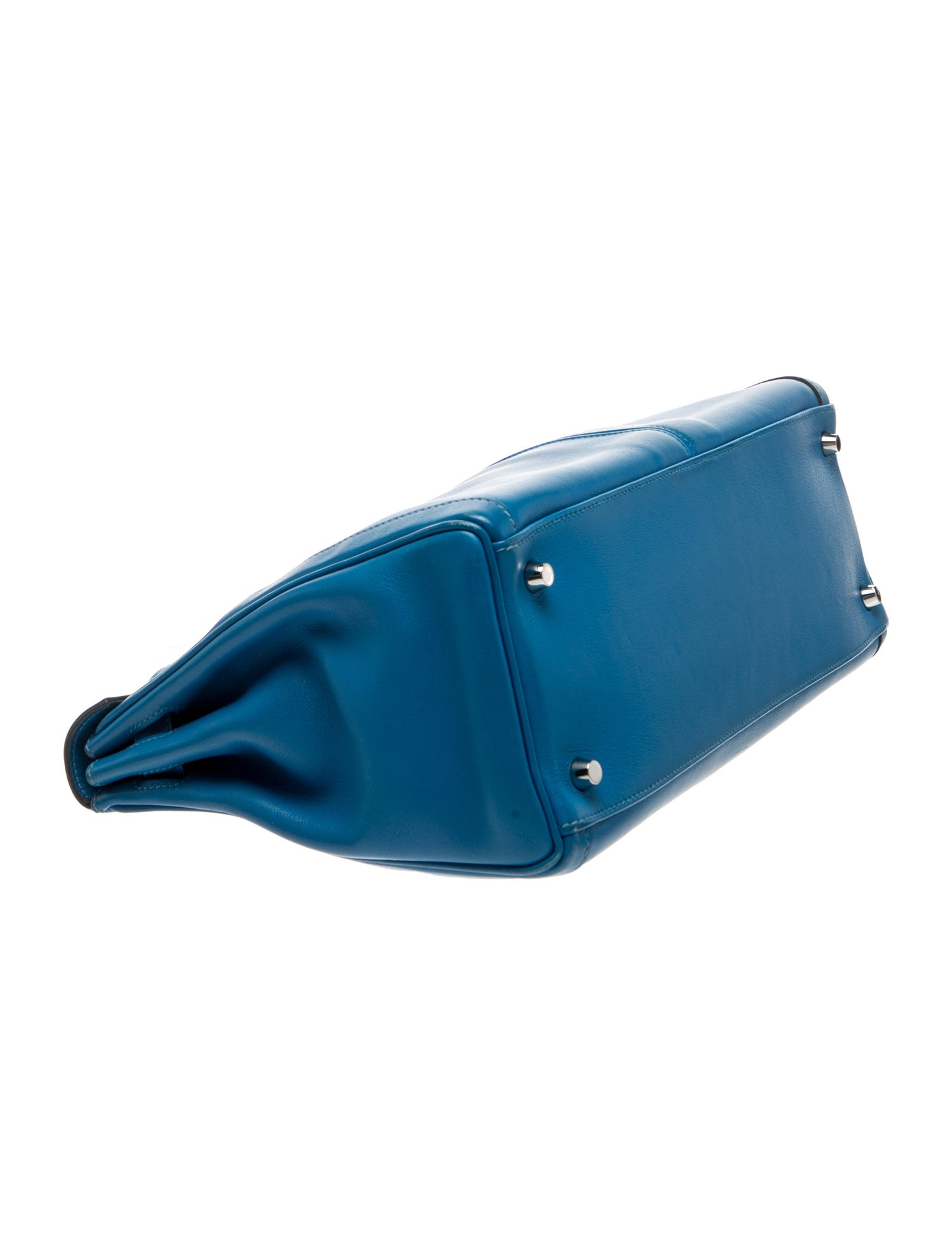 エルメス ケリーラキ 32 Bleu Hydra スイフト シルバー金具 HERMES