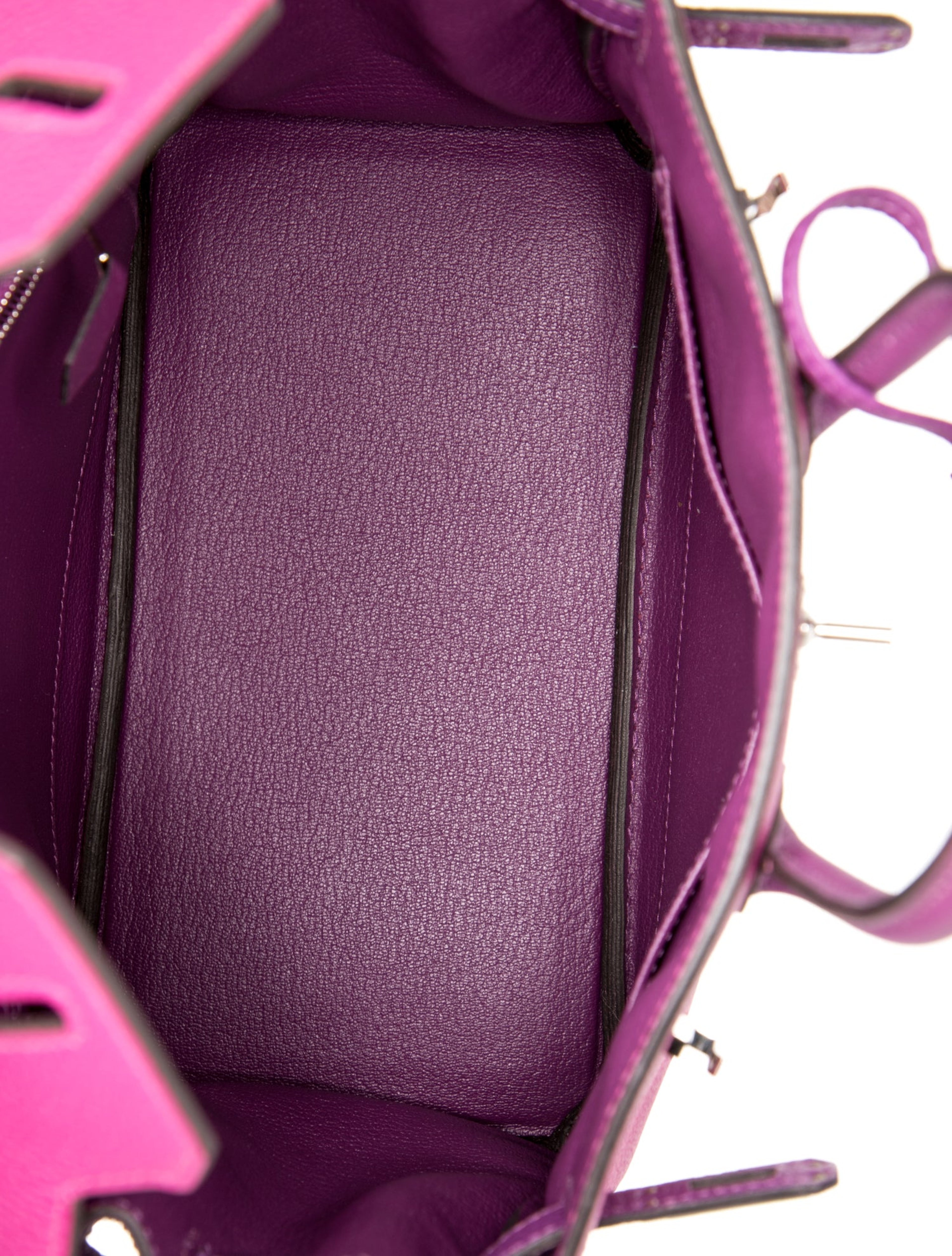 エルメス バーキン 25 スペシャルオーダー バイカラー Anemone Rose Pourpre トゴ シルバー金具 パーソナルオーダー ホースシュー HERMES BIRKIN 25 ANEMONE ROSE POURPRE TOGO SILVER HARDWARE HSS
