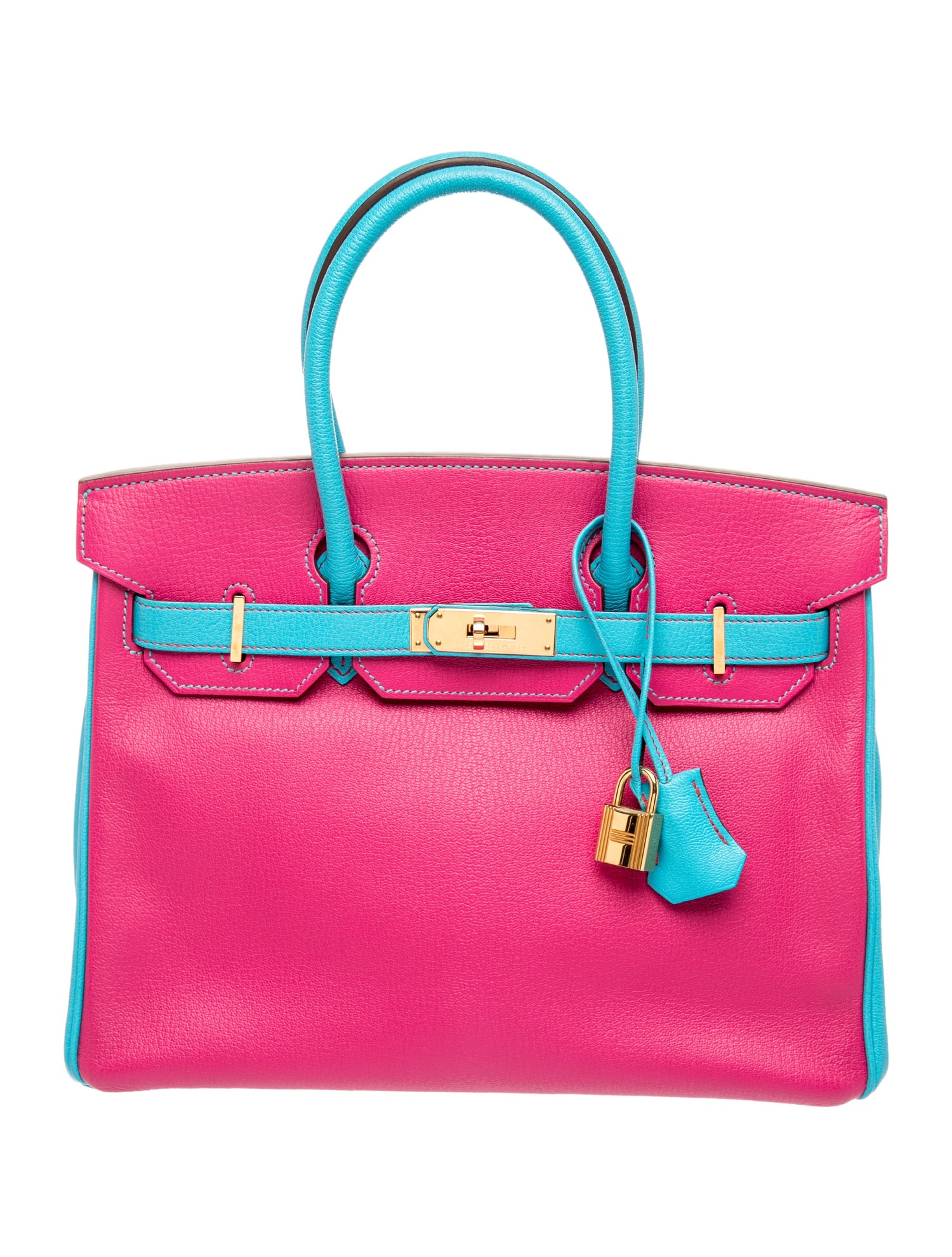エルメス バーキン 30 スペシャルオーダー バイカラー Turquoise Rose Tyrien シェーブルミゾール ゴールド金具 パーソナルオーダー ホースシュー HERMES BIRKIN 30 VERSO TURQUOISE ROSE TYRIEN CHEVRE MYSORE GOLD HARDWARE HSS