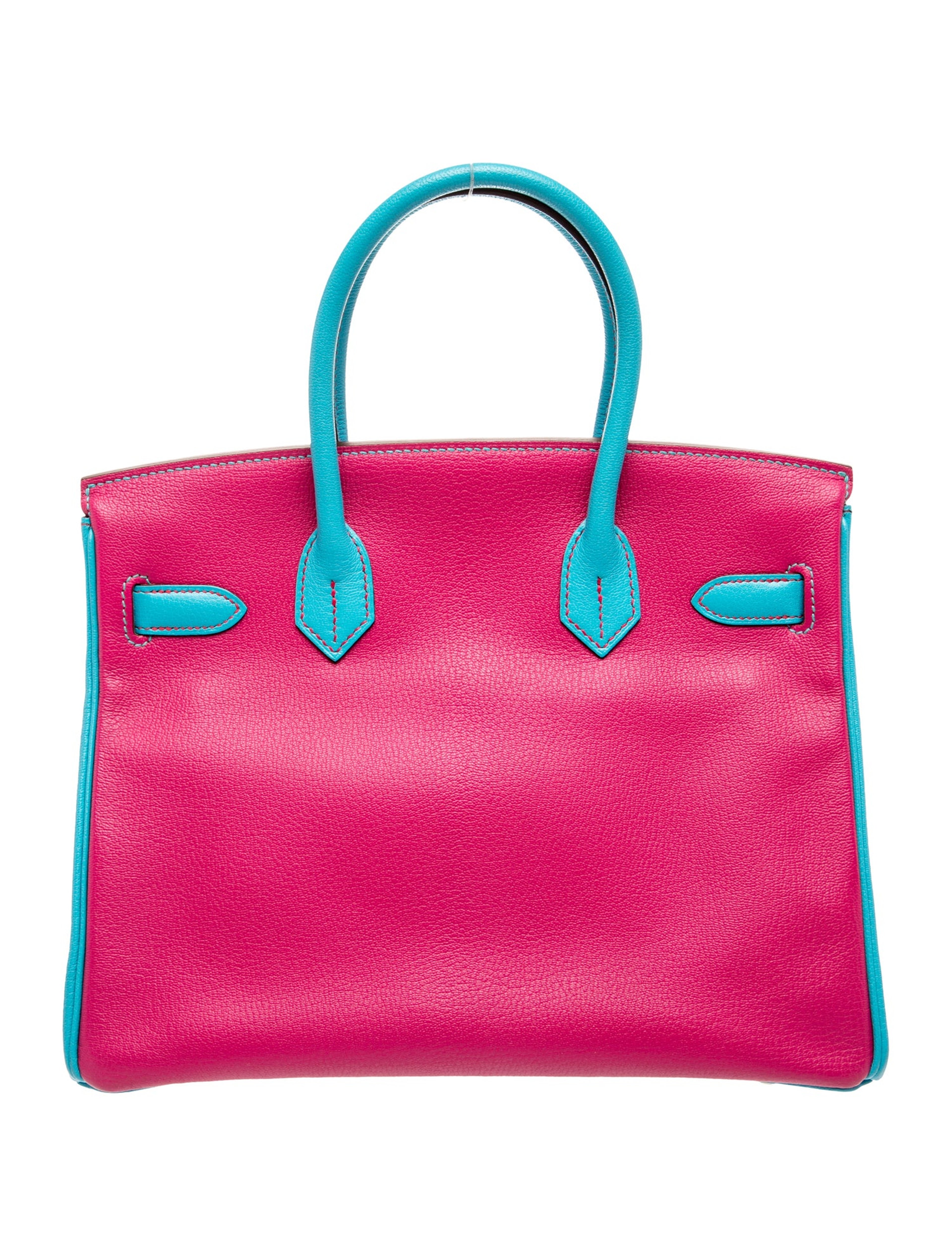 エルメス バーキン 30 スペシャルオーダー バイカラー Turquoise Rose Tyrien シェーブルミゾール ゴールド金具 パーソナルオーダー ホースシュー HERMES BIRKIN 30 VERSO TURQUOISE ROSE TYRIEN CHEVRE MYSORE GOLD HARDWARE HSS
