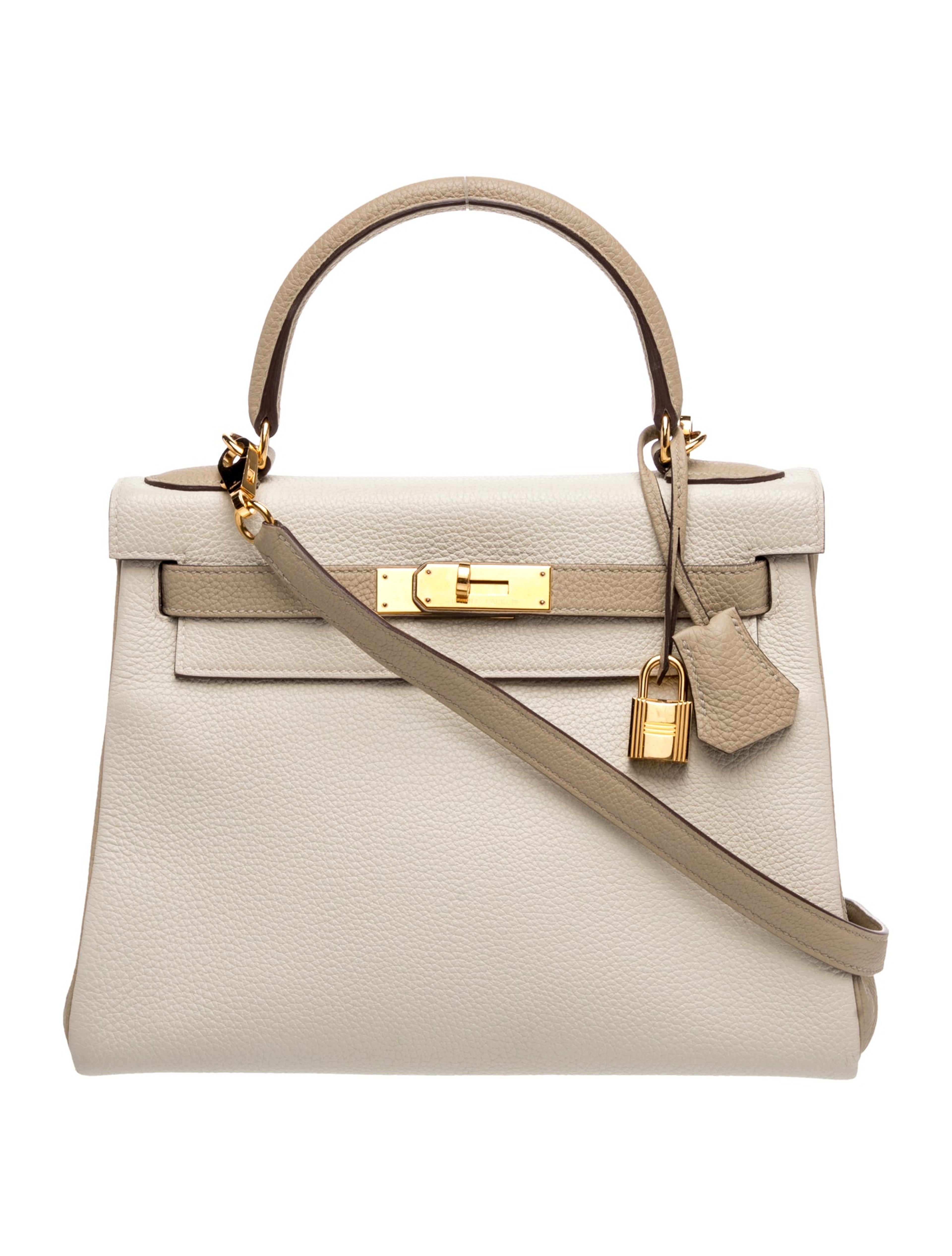 エルメス ケリー 28 内縫い スペシャルオーダー バイカラー Craie Trench トゴ ゴールド金具 パーソナルオーダー ホースシュー HERMES KELLY 28 RETOURNE CRAIE TRENCH TOGO GOLD HARDWARE HSS