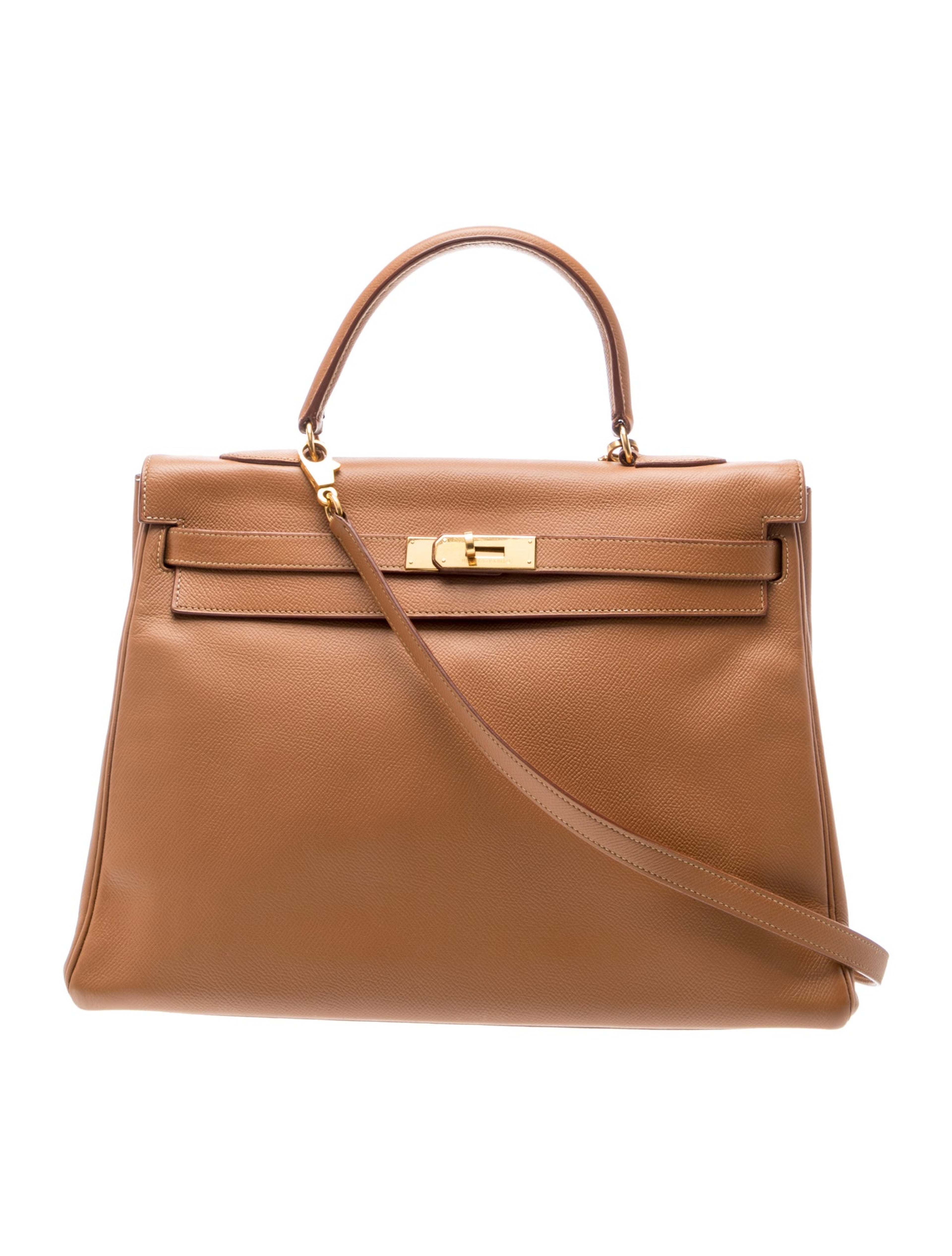 エルメス ケリー 35 内縫い Gold クシュベル ゴールド金具 HERMES KELLY 35 RETOURNE GOLD COURCHEVEL GOLD HARDWARE