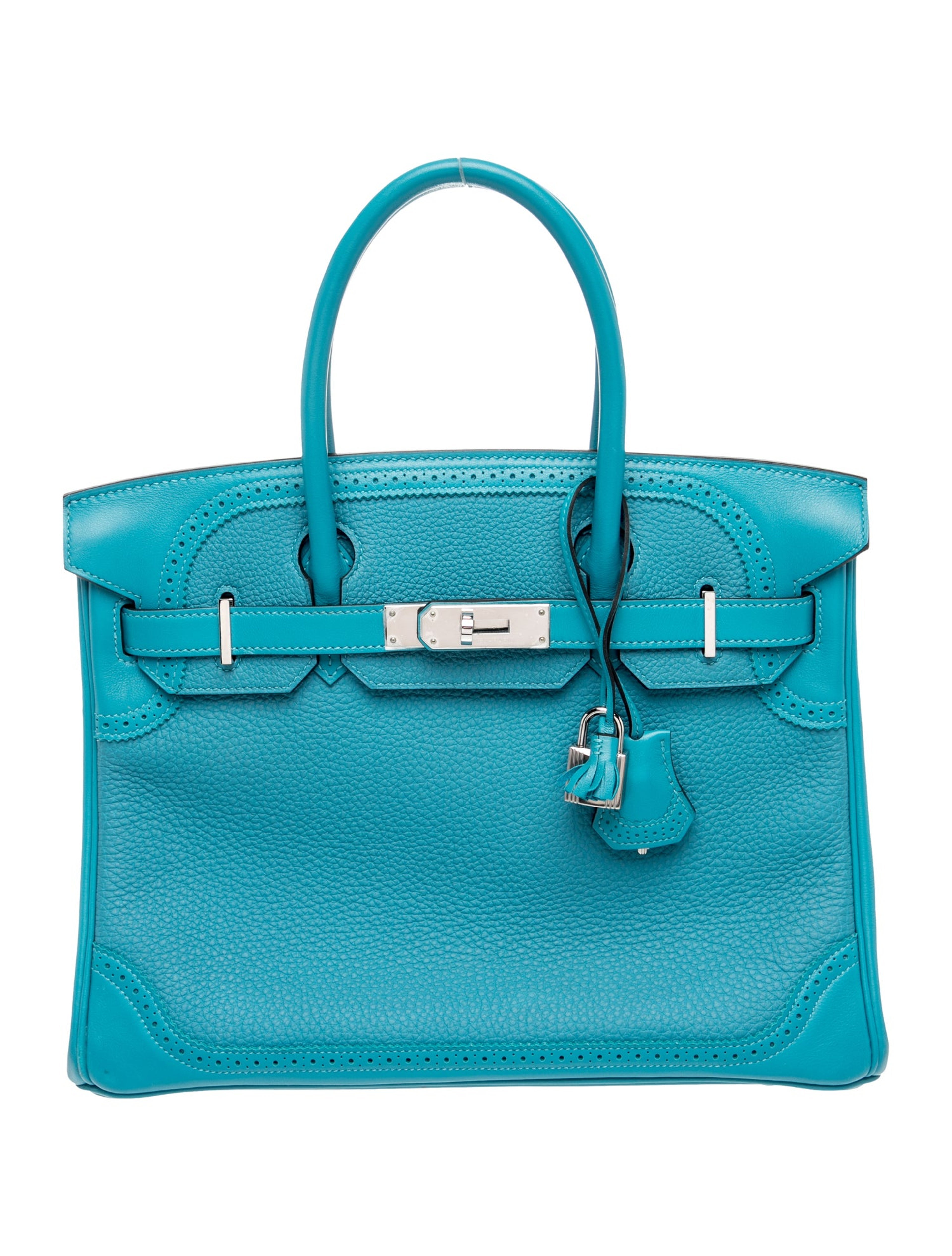 エルメス バーキン 30 ギリーズ Turquoise トゴ スイフト シルバー金具 HERMES BIRKIN 30 GHILLIES TURQUOISE TOGO SWIFT SILVER HARDWARE