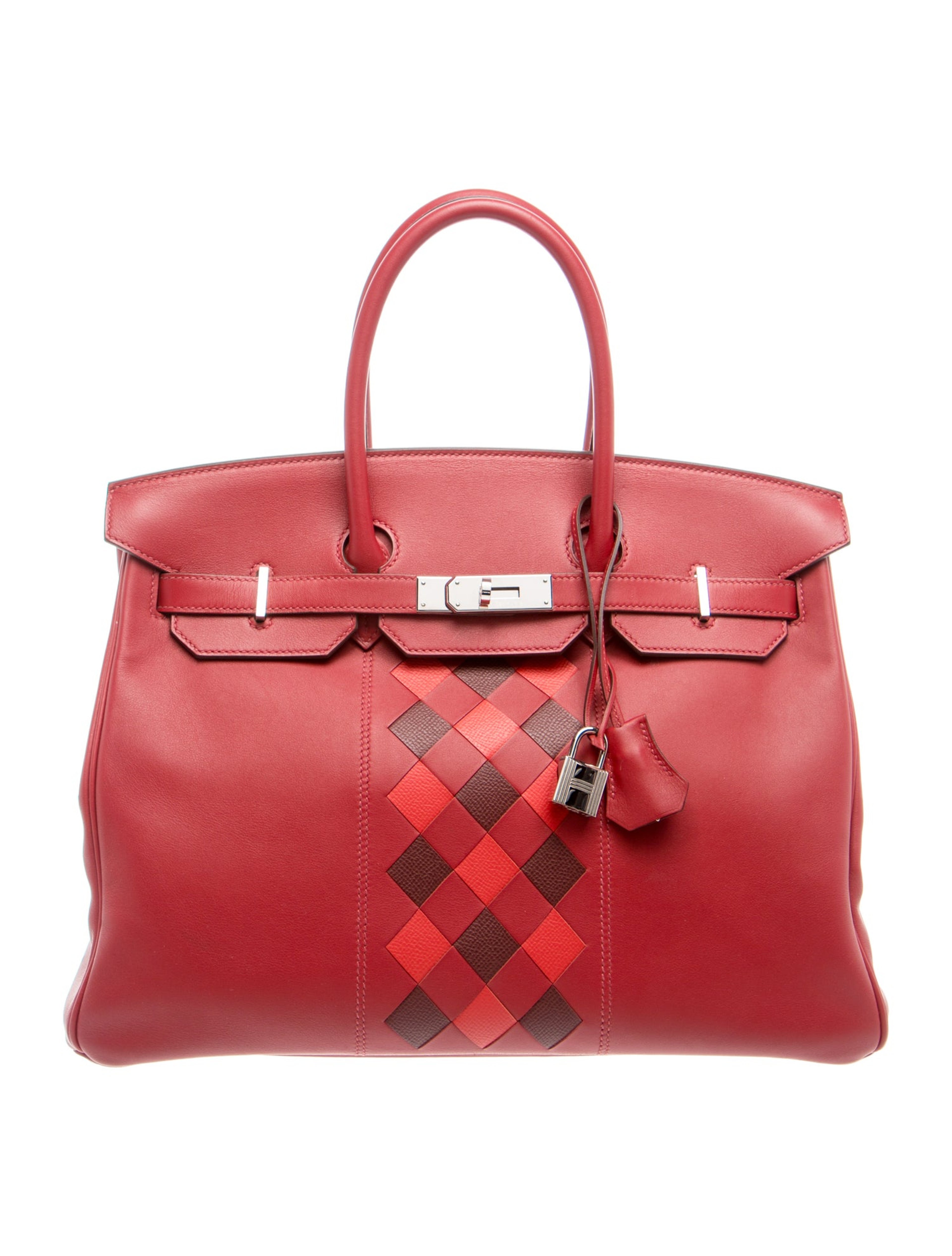 エルメス バーキン 35 トレサージュドゥキュイール Rouge H Rouge Piment Rouge De Coeur スイフト エプソン シルバー金具 HERMES BIRKIN 35 TRESSAGE DE CUIR ROUGE H ROUGE PIMENT ROUGE DE COEUR SWIFT EPSOM SILVER HARDWARE