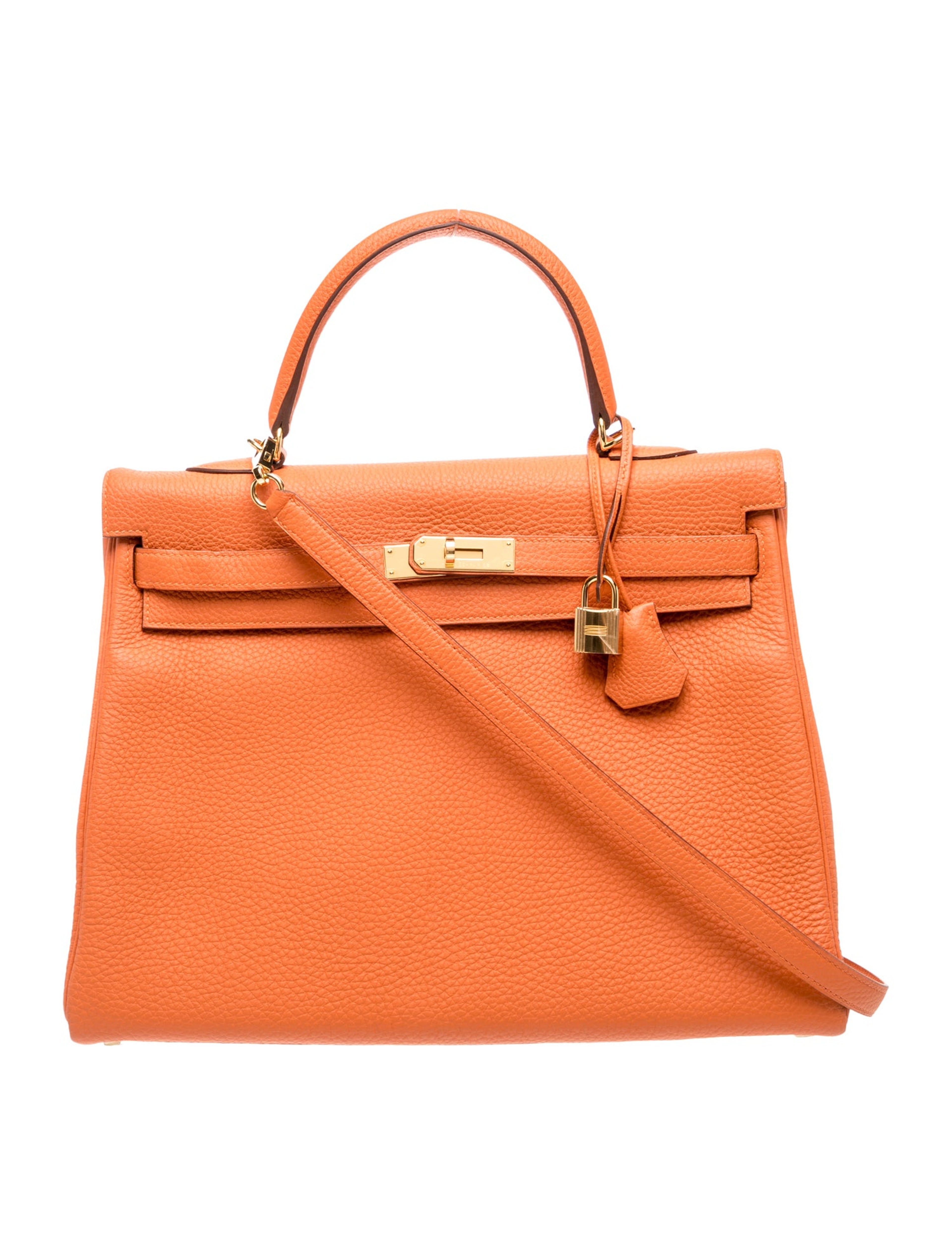 エルメス ケリー 35 Orange d'H クレマンス ゴールド金具 HERMES KELLY 35 ORANGE D'H CLEMENCE GOLD HARDWARE