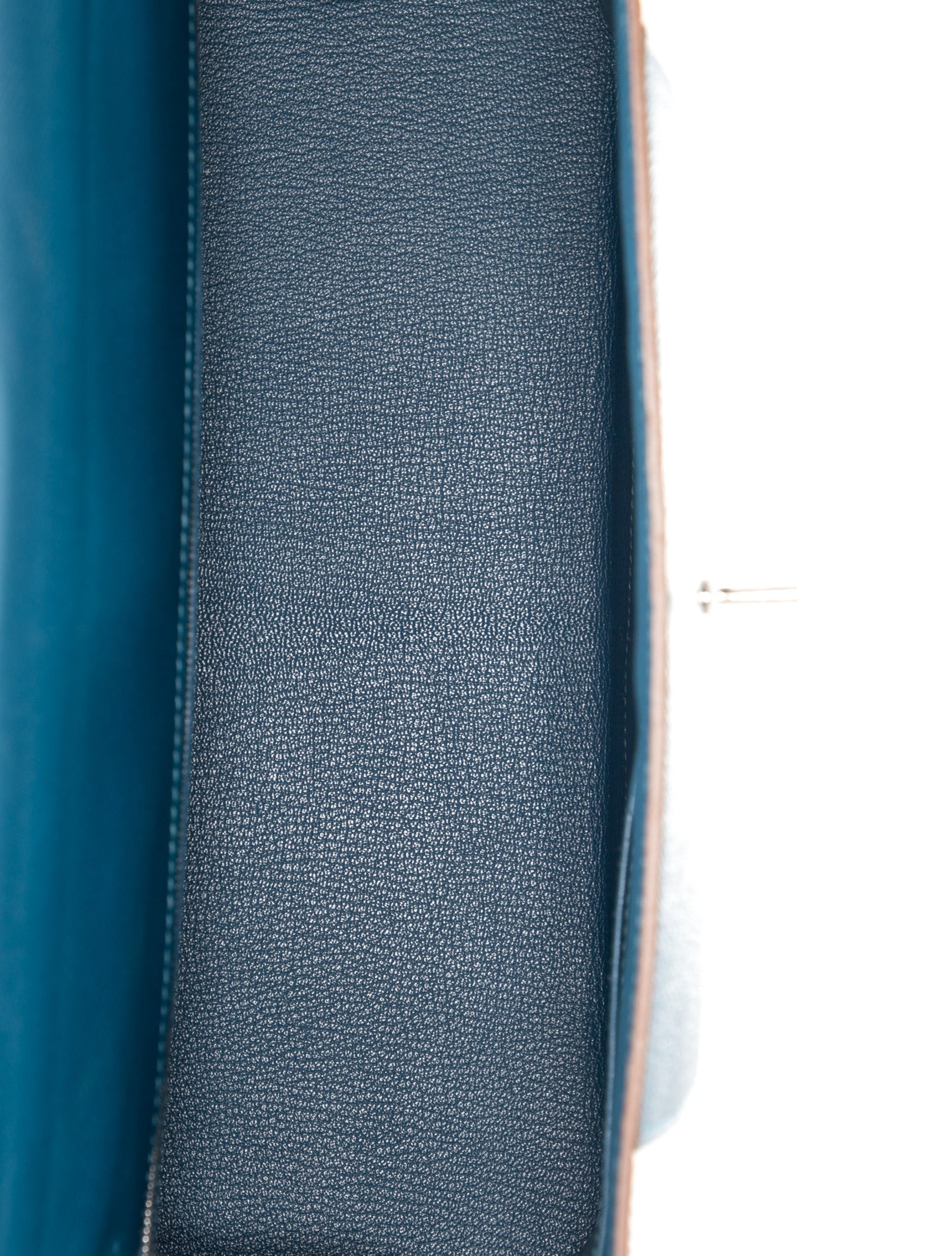 エルメス ケリー 35 フラッグ Blanc Bleu Thalassa エプソン シルバー金具 HERMES KELLY 35 FLAG BLANC BLEU THALASSA EPSOM SILVER HARDWARE