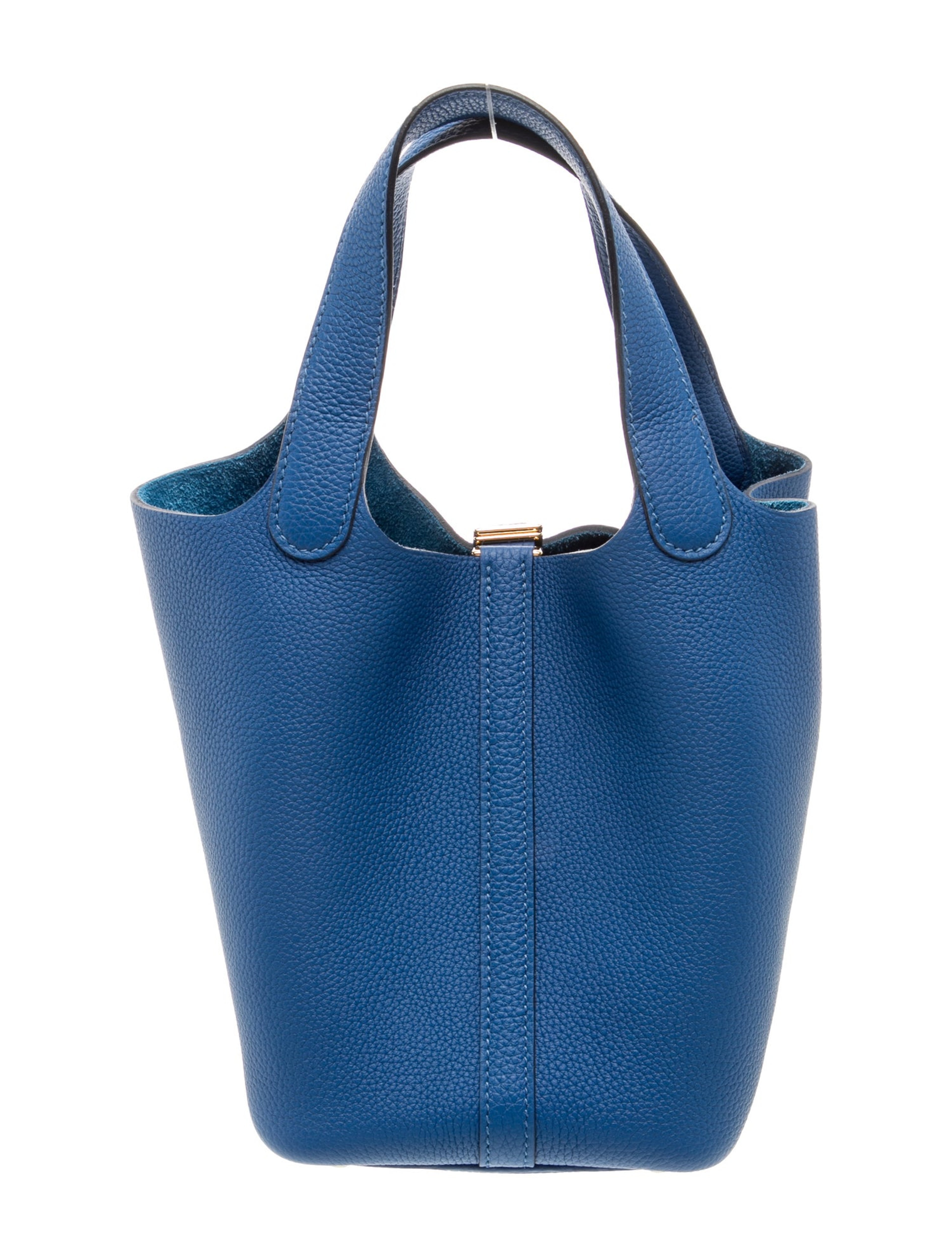 エルメス ピコタンロック PM 18 Bleu France トリヨンモーリス ゴールド金具 HERMES PICOTIN LOCK PM 18 BLEU FRANCE TAURILLON MAURICE GOLD HARDWARE