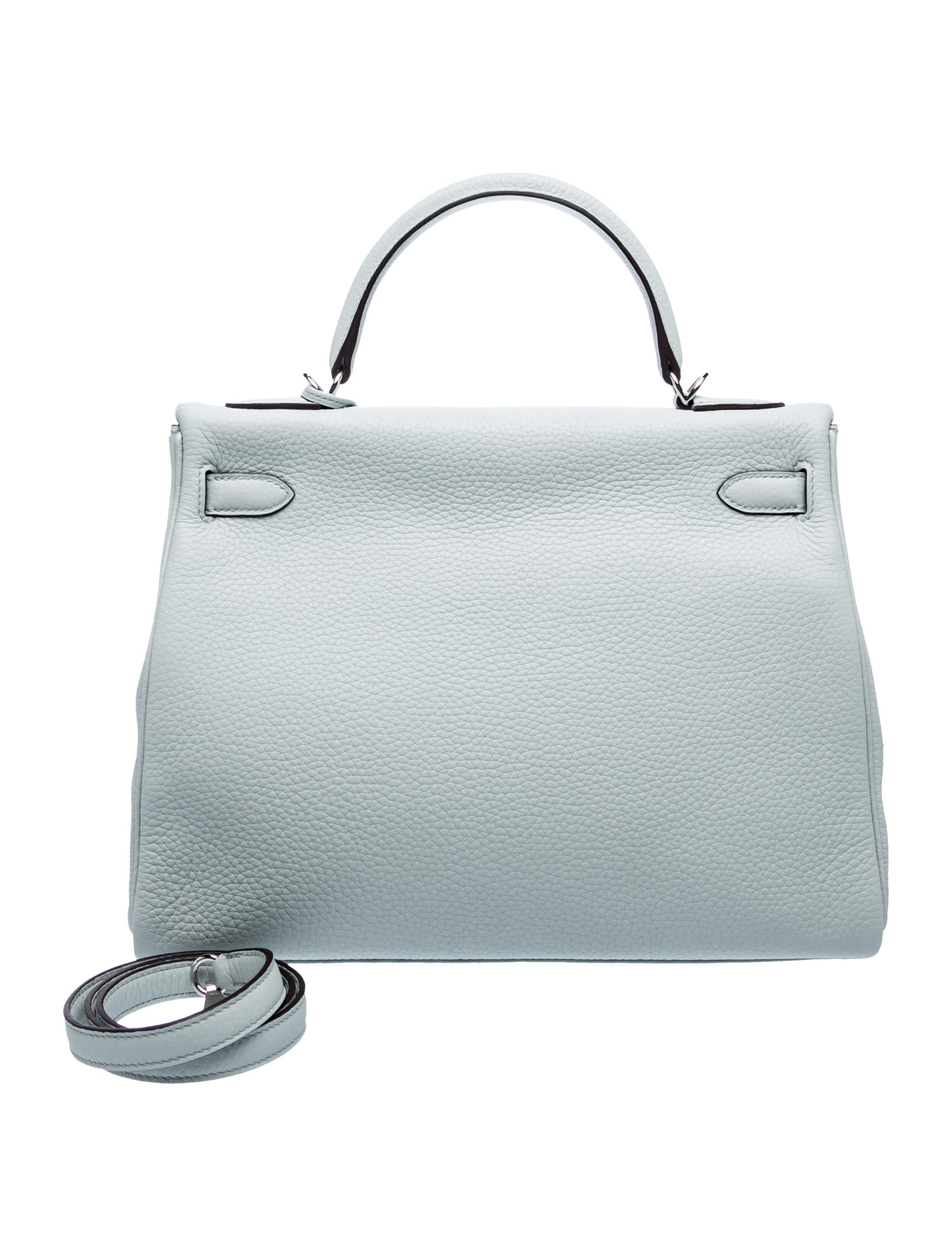 エルメス ケリー 32 Bleu Pale クレマンス シルバー金具 HERMES KELLY 32 BLEU PALE CLEMENCE SILVER HARDWARE