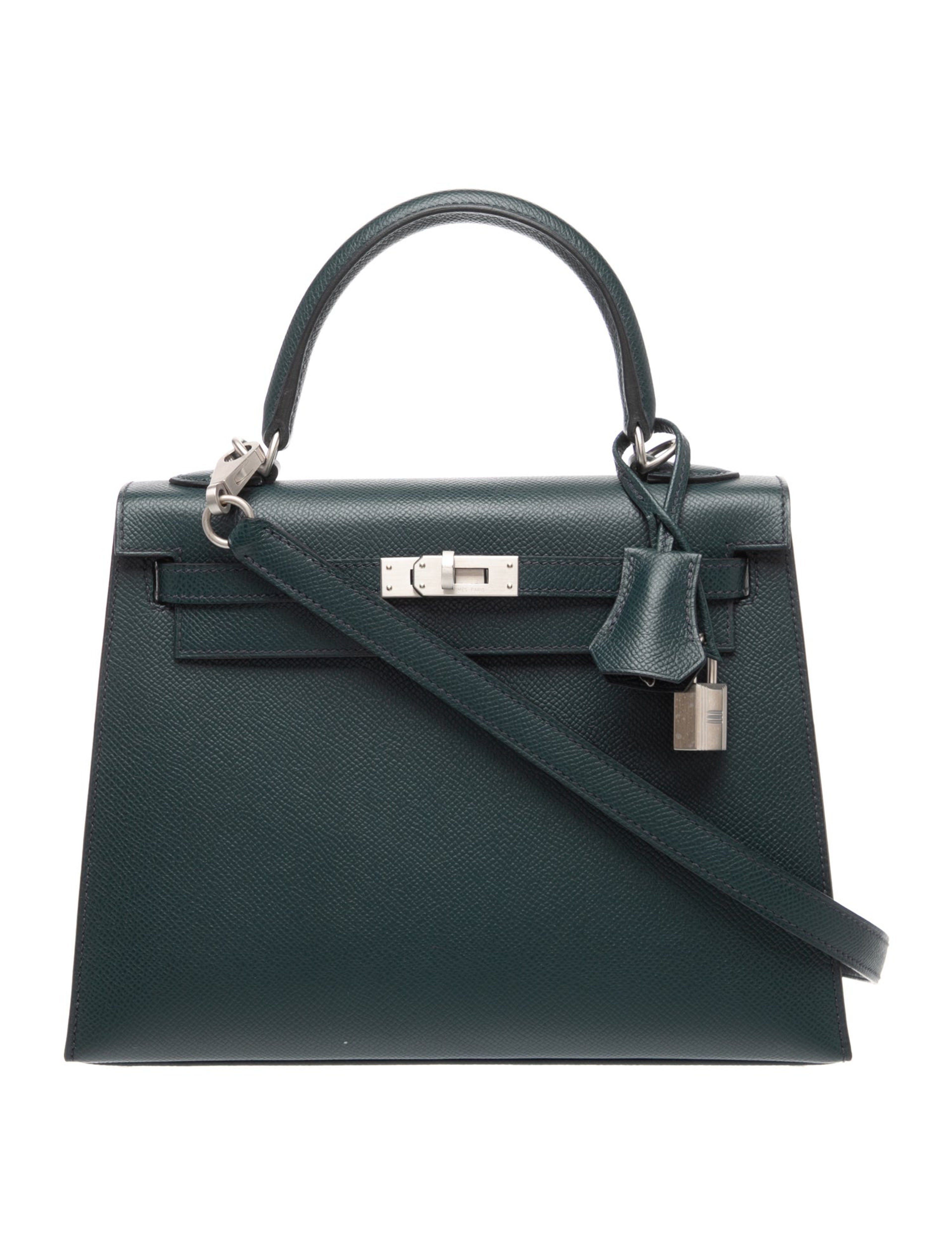エルメス ケリー 25 スペシャルオーダー バイカラー Bleu Indigo Vert Cypres エプソン マットシルバー金具 パーソナルオーダー ホースシュー HERMES KELLY 25 BLEU INDIGO VERT CYPRES EPSOM BRUSHED SILVER HARDWARE HSS