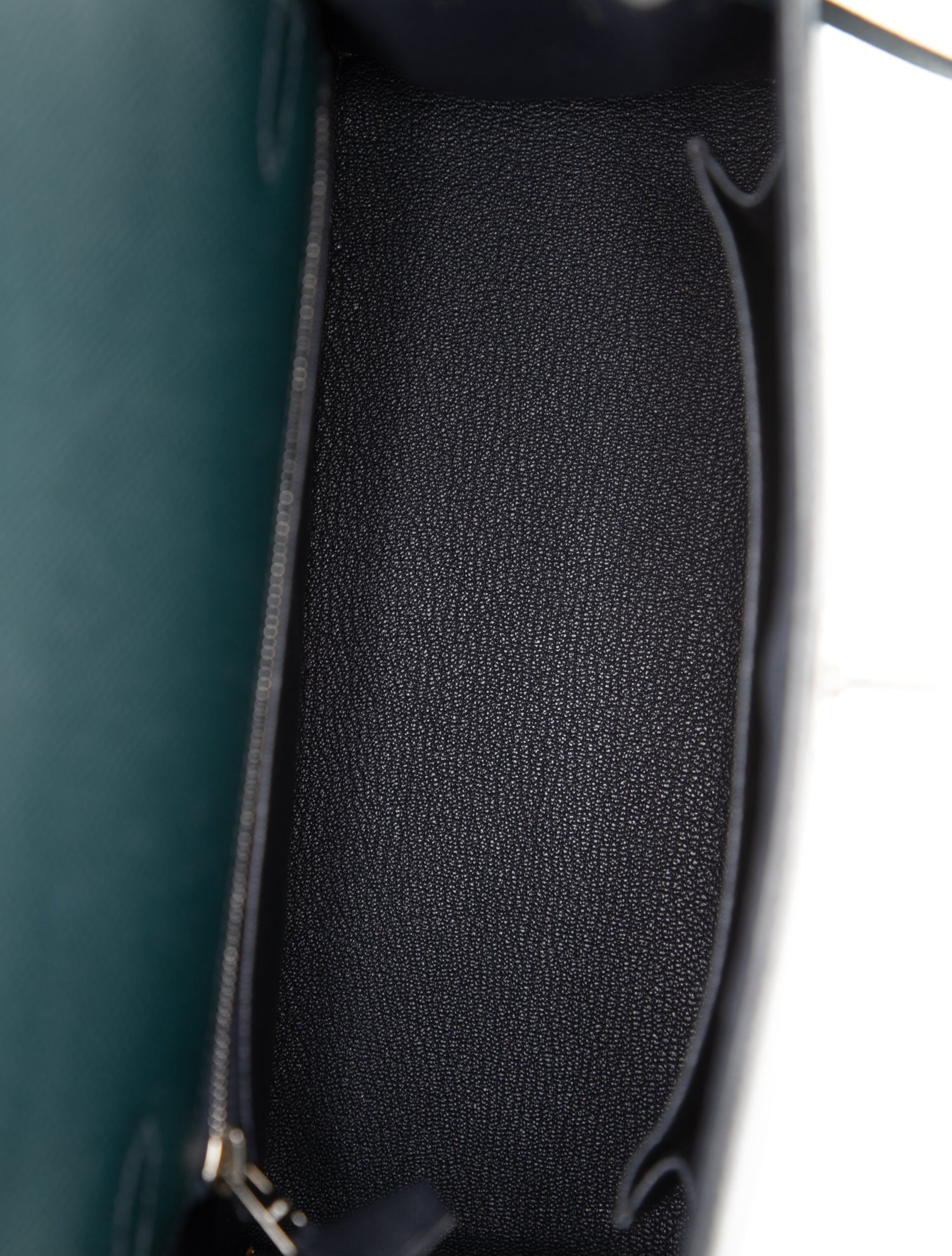 エルメス ケリー 25 スペシャルオーダー バイカラー Bleu Indigo Vert Cypres エプソン マットシルバー金具 パーソナルオーダー ホースシュー HERMES KELLY 25 BLEU INDIGO VERT CYPRES EPSOM BRUSHED SILVER HARDWARE HSS