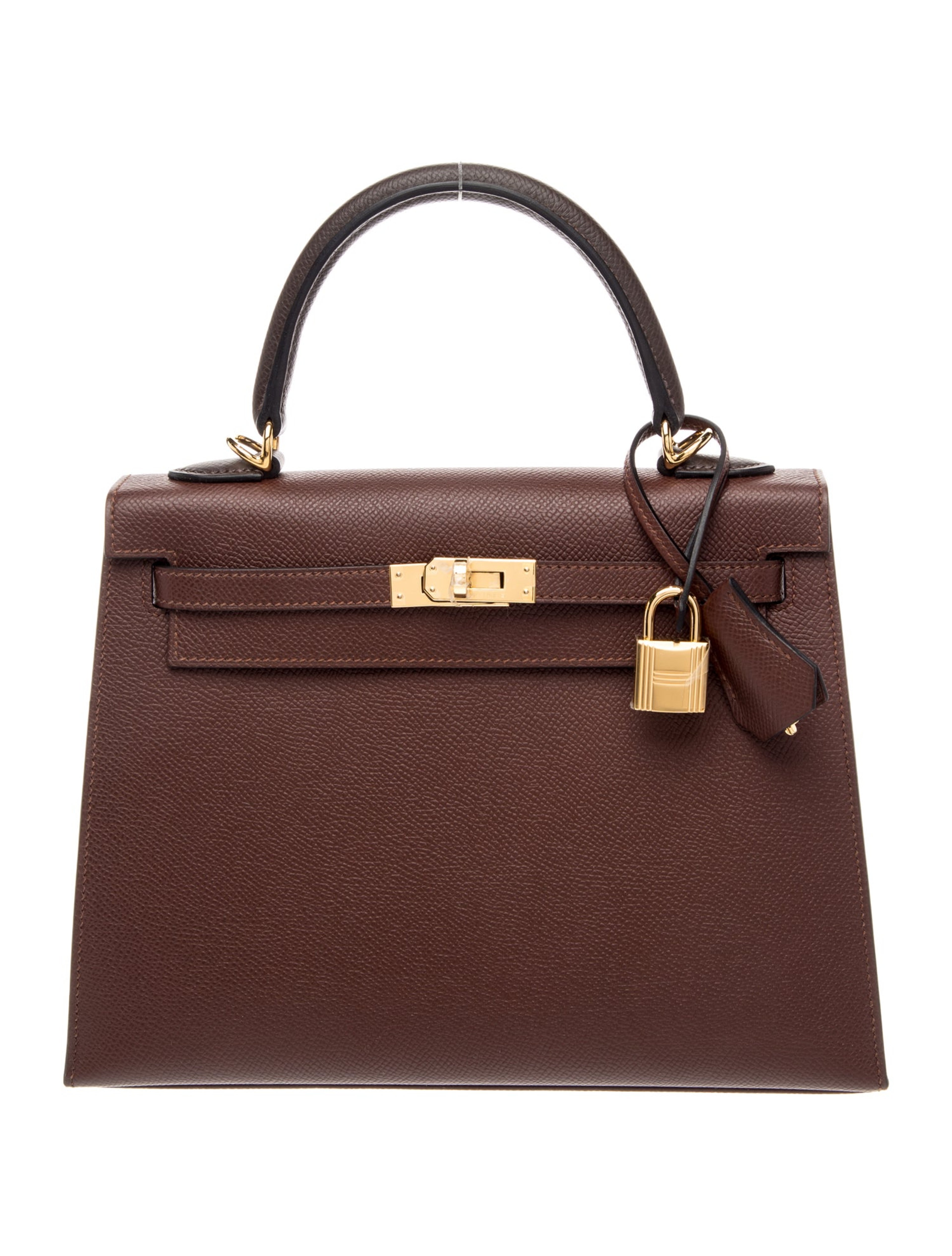 エルメス ケリー 25 トリコロール Terre Ebene Craie エプソン ゴールド金具 HERMES KELLY 25 TRI-COLOR TERRE EBENE CRAIE EPSOM GOLD HARDWARE