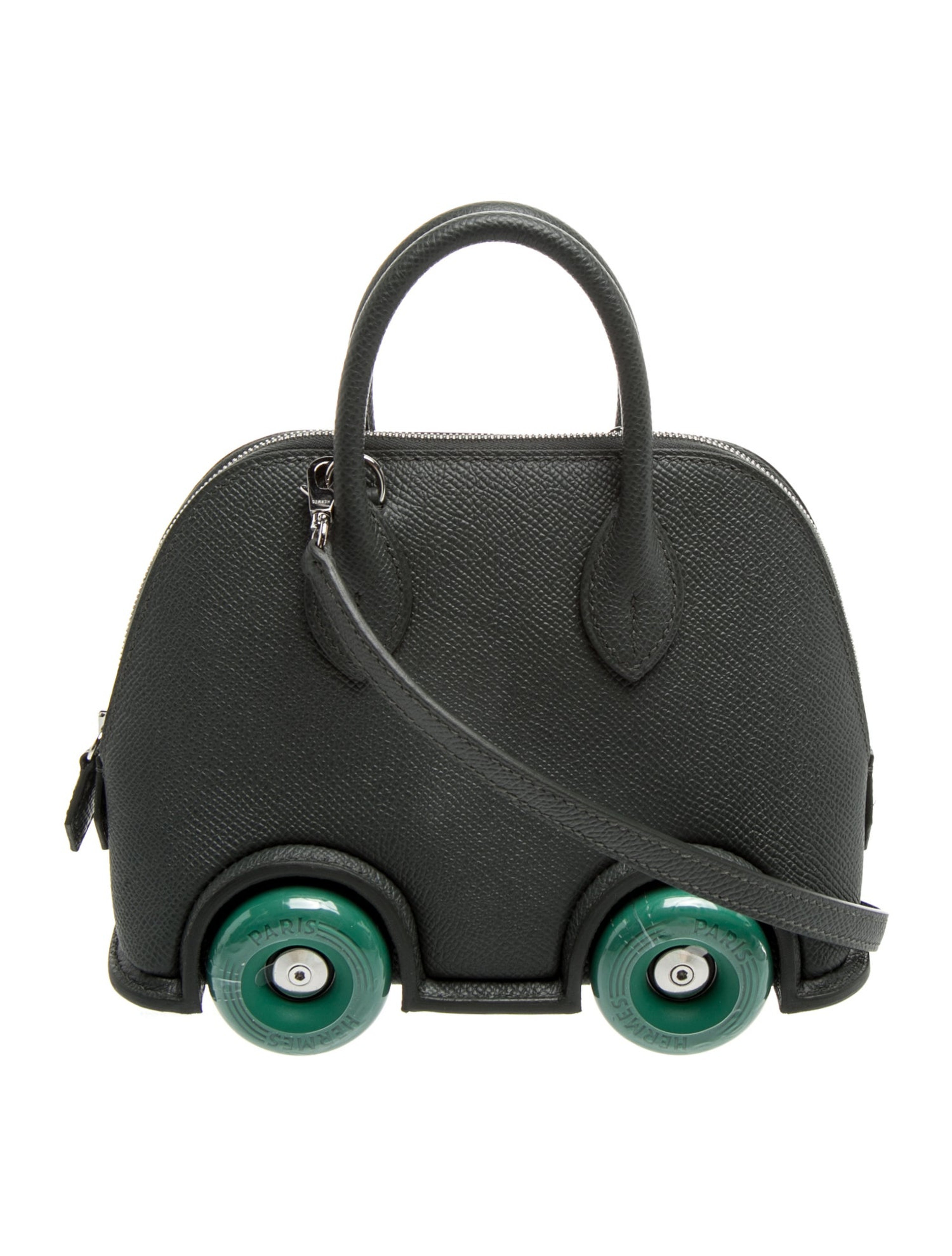 エルメス ボリードオンホイールズ ミニ Vert Vertigo Vert Mangrove エプソン シルバー金具 ミニボリード HERMES BOLIDE ON WHEELS MINI VERT VERTIGO VERT MANGROVE EPSOM SILVER HARDWARE