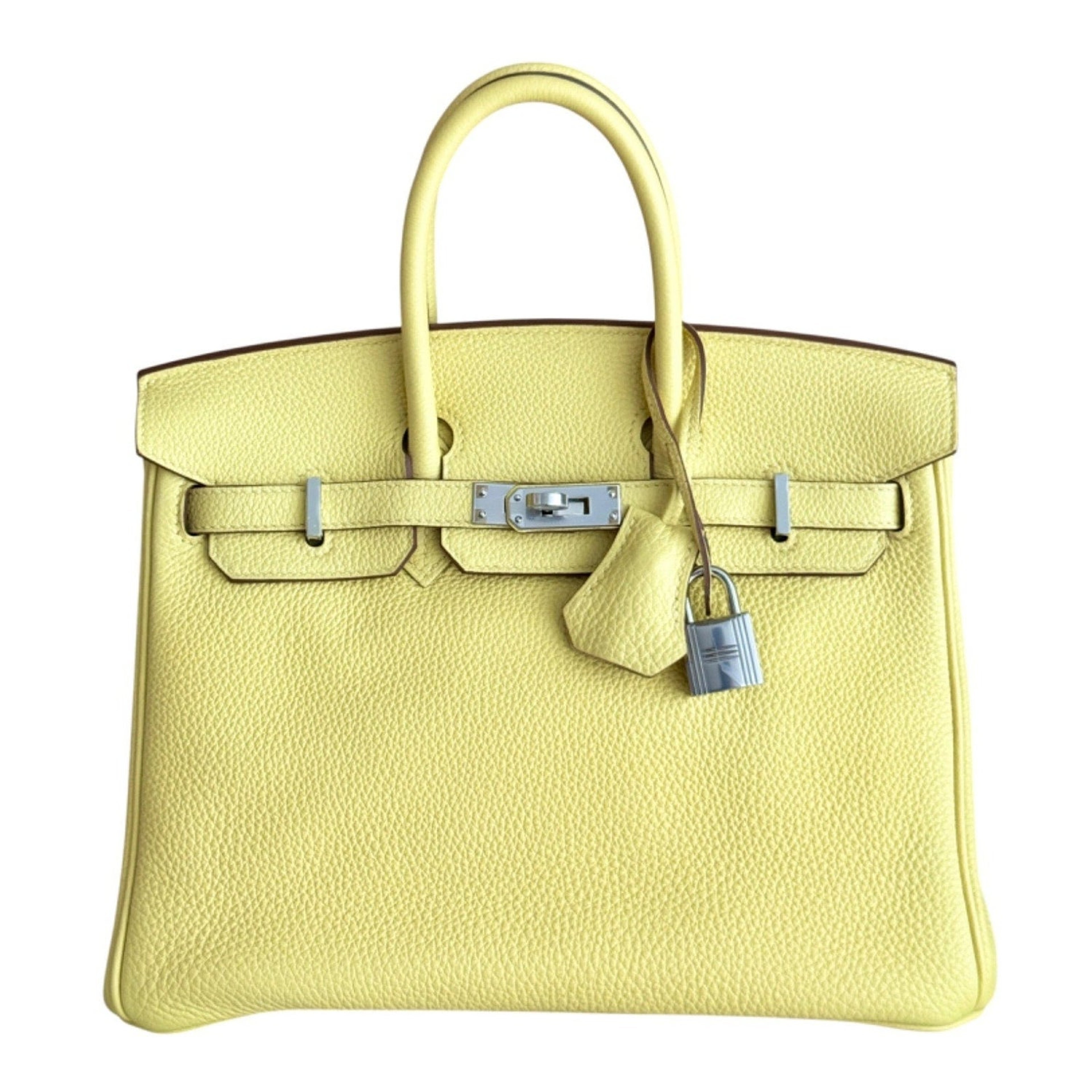 エルメス バーキン 25 Jaune Poussin トゴ シルバー金具 HERMES BIRKIN 25 JAUNE POUSSIN TOGO SILVER HARDWARE