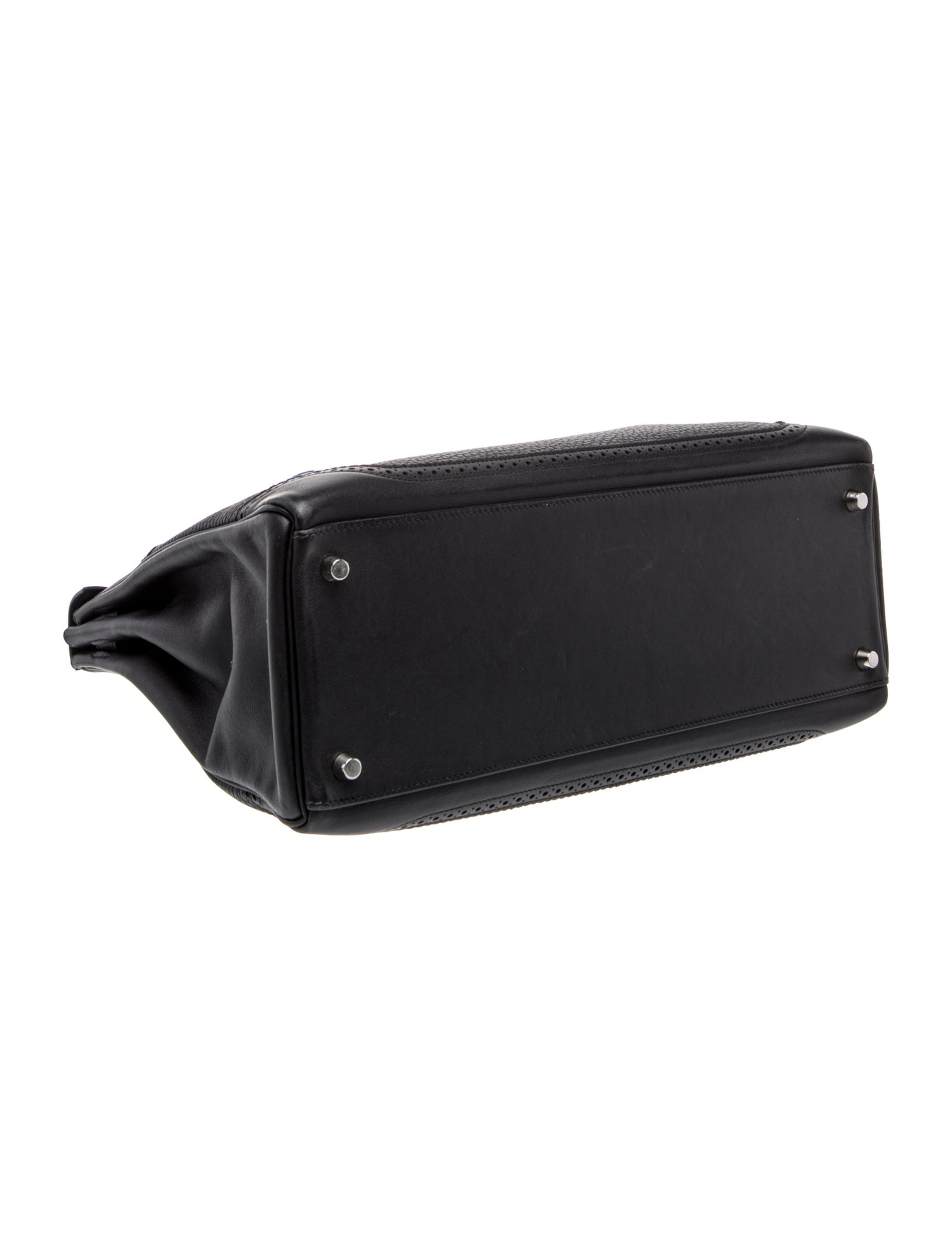 エルメス ケリー 35 ギリーズ Noir トゴ スイフト シルバー金具 HERMES KELLY 35 GHILLIES NOIR TOGO SWIFT SILVER HARDWARE
