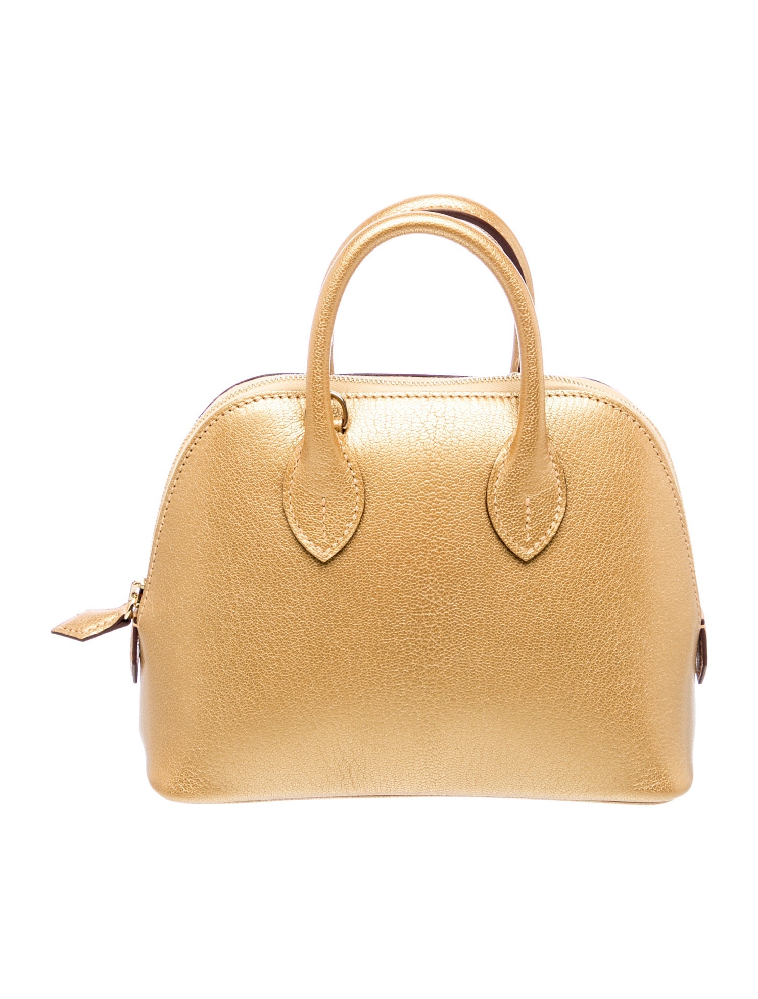 エルメス ミニボリード 1923 Dore メタリックゴールド シェーブル シャムキラ パーマブラス シャンパンゴールド金具 HERMES MINI BOLIDE 1923 DORE METALLIC GOLD CHEVRE CHAMKILA PERMABRASS GOLD HARDWARE