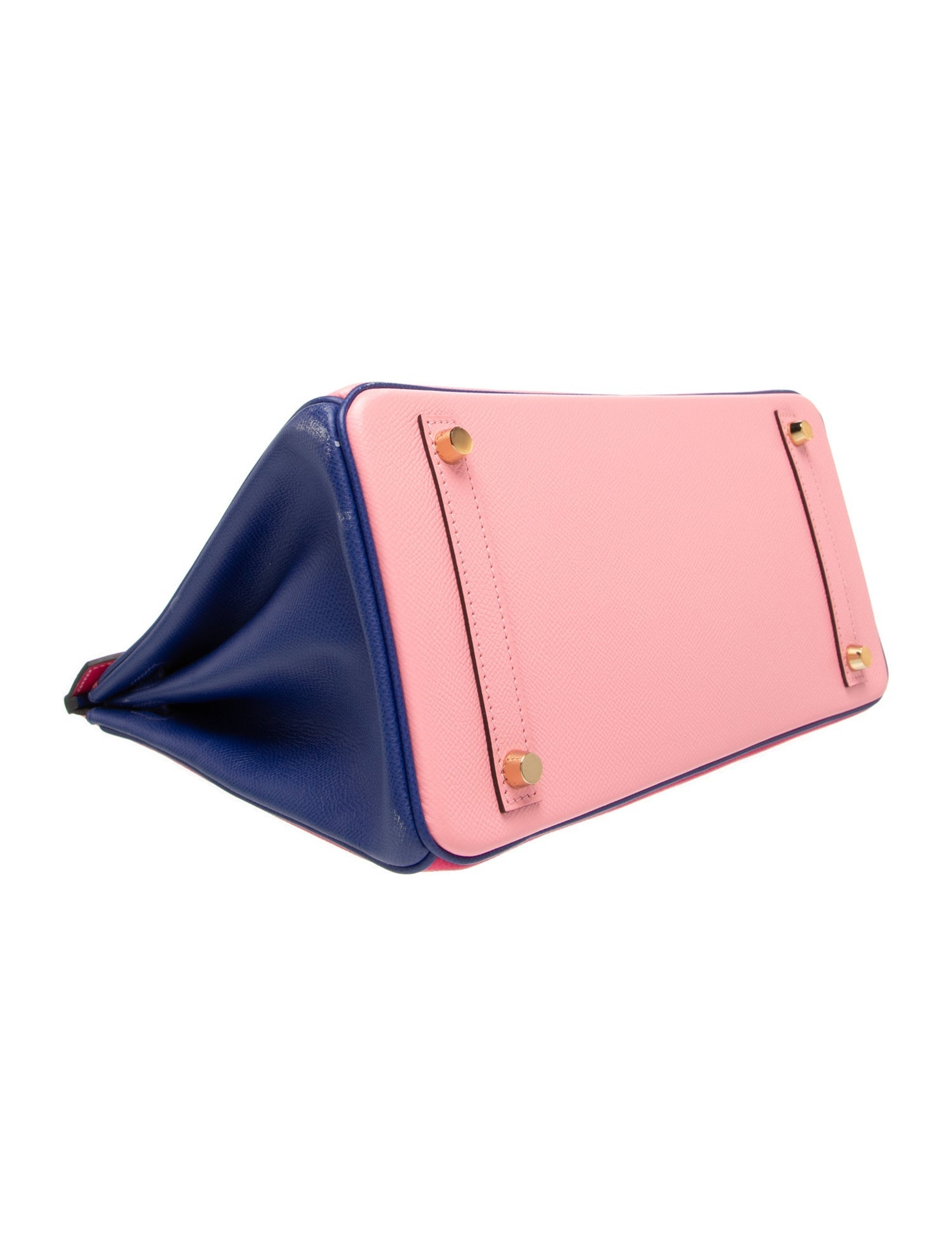 エルメス バーキン 30 スペシャルオーダー Rose Confetti Rose Tyrien Bleu Electrique エプソン ゴールド金具 パーソナルオーダー ホースシュー HERMES BIRKIN 30 ROSE CONFETTI ROSE TYRIEN BLEU ELECTRIQUE EPSOM GOLD HARDWARE HSS