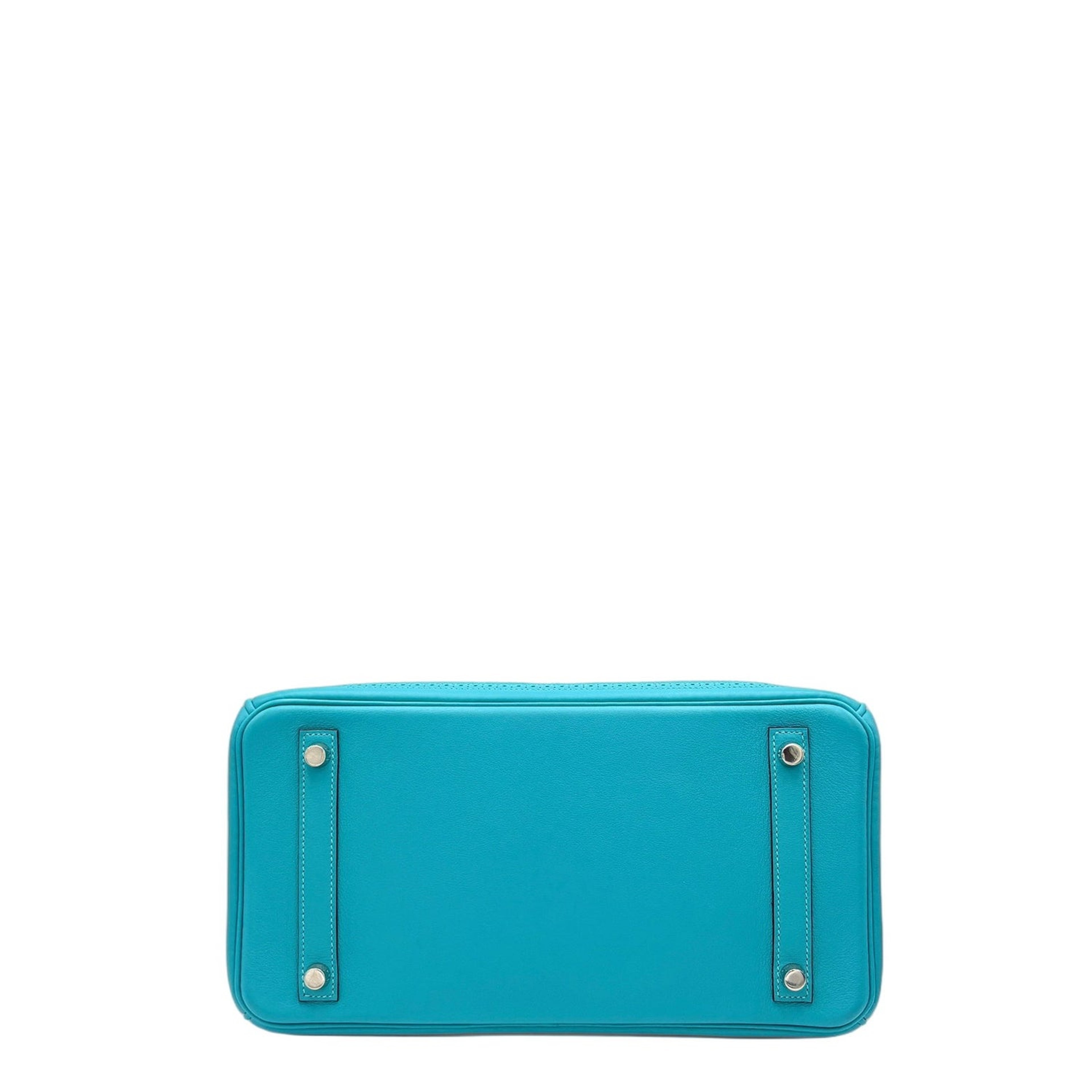 Hermes Birkin 30 Ghillies Turquoise Togo Swift Silver Hardware