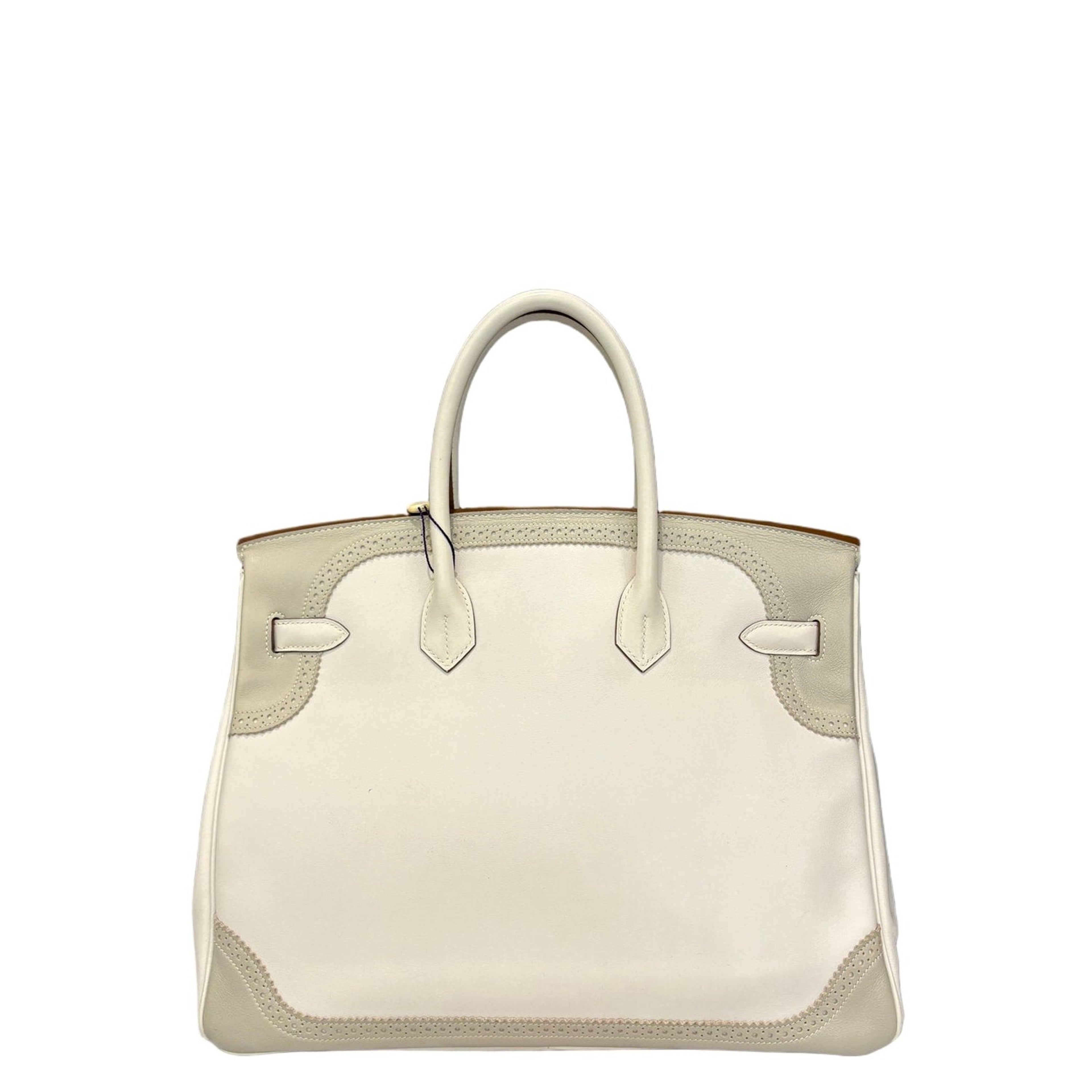 エルメス バーキン 35 ギリーズ Blanc スイフト シルバー金具 HERMES BIRKIN 35 GHILLIES BLANC SWIFT SILVER HARDWARE