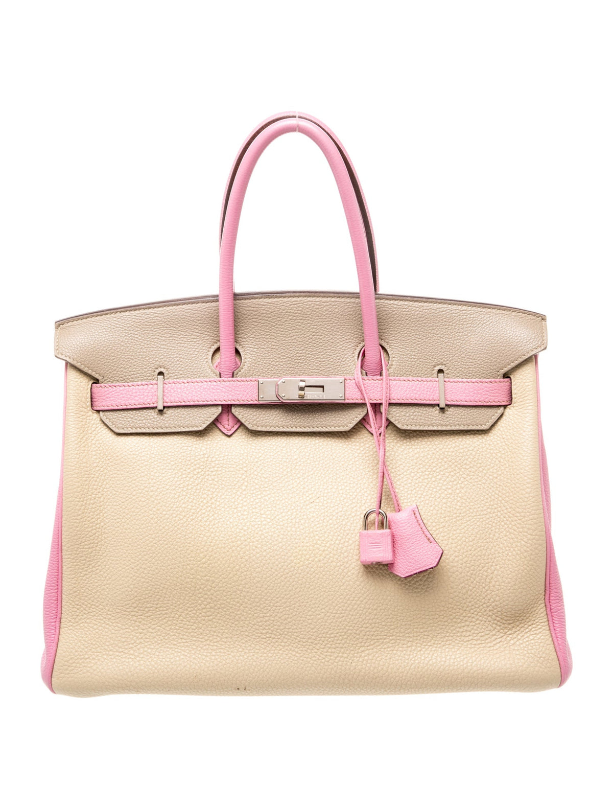エルメス バーキン 35 スペシャルオーダー Gris Tourterelle Pink Poussiere トゴ シルバー金具 パーソナルオーダー ホースシュー HERMES BIRKIN 35 GRIS TOURTERELLE PINK POUSSIERE TOGO SILVER HARDWARE HSS