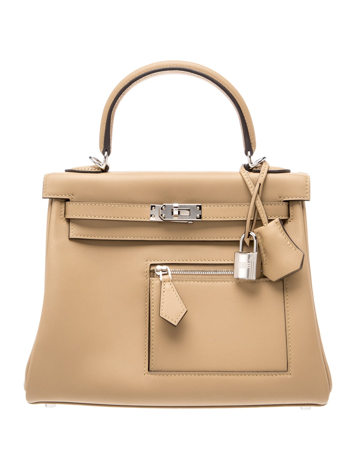 エルメス ケリー 25 カラーマティック Poussiere スイフト シルバー金具 HERMES KELLY 25 COLORMATIC POUSSIERE SWIFT SILVER HARDWARE