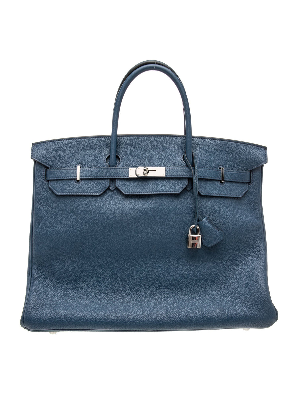 エルメス バーキン 40 Bleu De Prusse トゴ シルバー金具 HERMES BIRKIN 40 BLEU DE PRUSSE TOGO SILVER HARDWARE