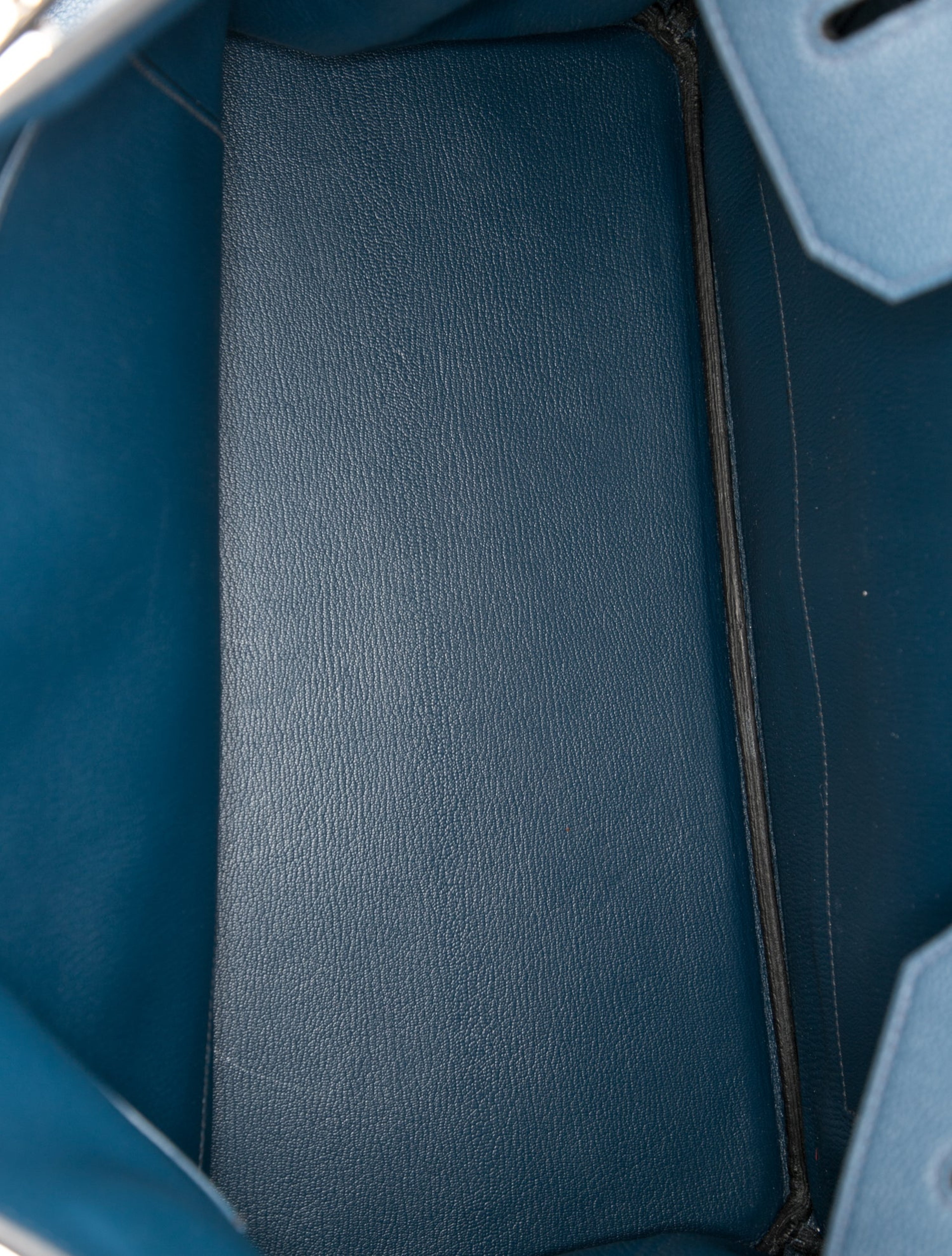 エルメス バーキン 40 Bleu De Prusse トゴ シルバー金具 HERMES