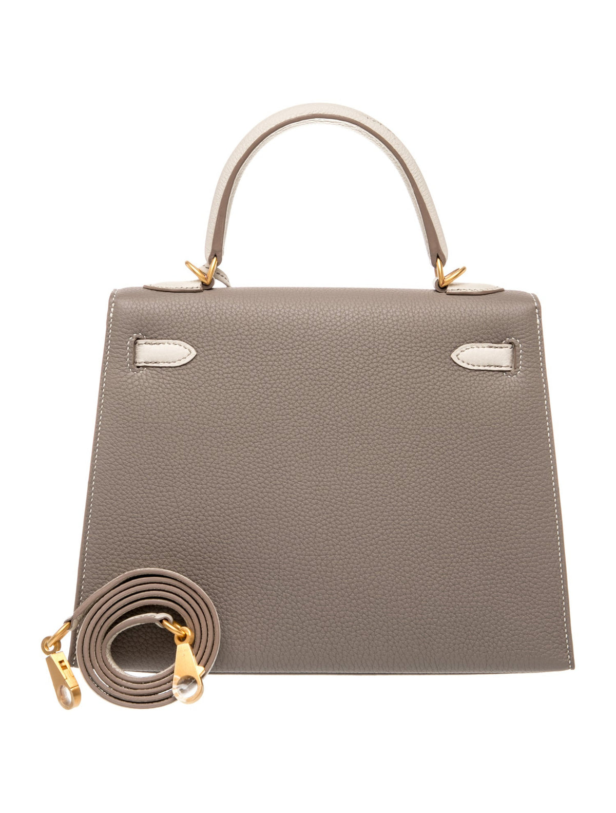 エルメス ケリー 25 HSS スペシャルオーダー バイカラー Etain Craie トゴ マットゴールド金具 パーソナルオーダー ホースシュー HERMES KELLY 25 HSS PERSONAL ORDER ETAIN CRAIE TOGO BRUSHED GOLD HARDWARE
