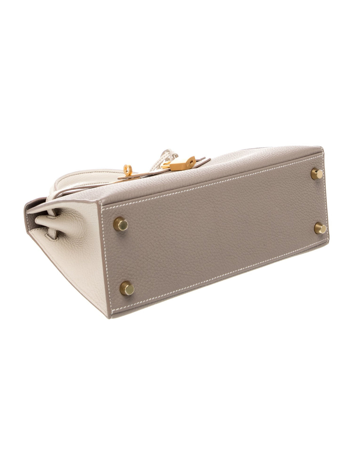 エルメス ケリー 25 HSS スペシャルオーダー バイカラー Etain Craie トゴ マットゴールド金具 パーソナルオーダー ホースシュー HERMES KELLY 25 HSS PERSONAL ORDER ETAIN CRAIE TOGO BRUSHED GOLD HARDWARE