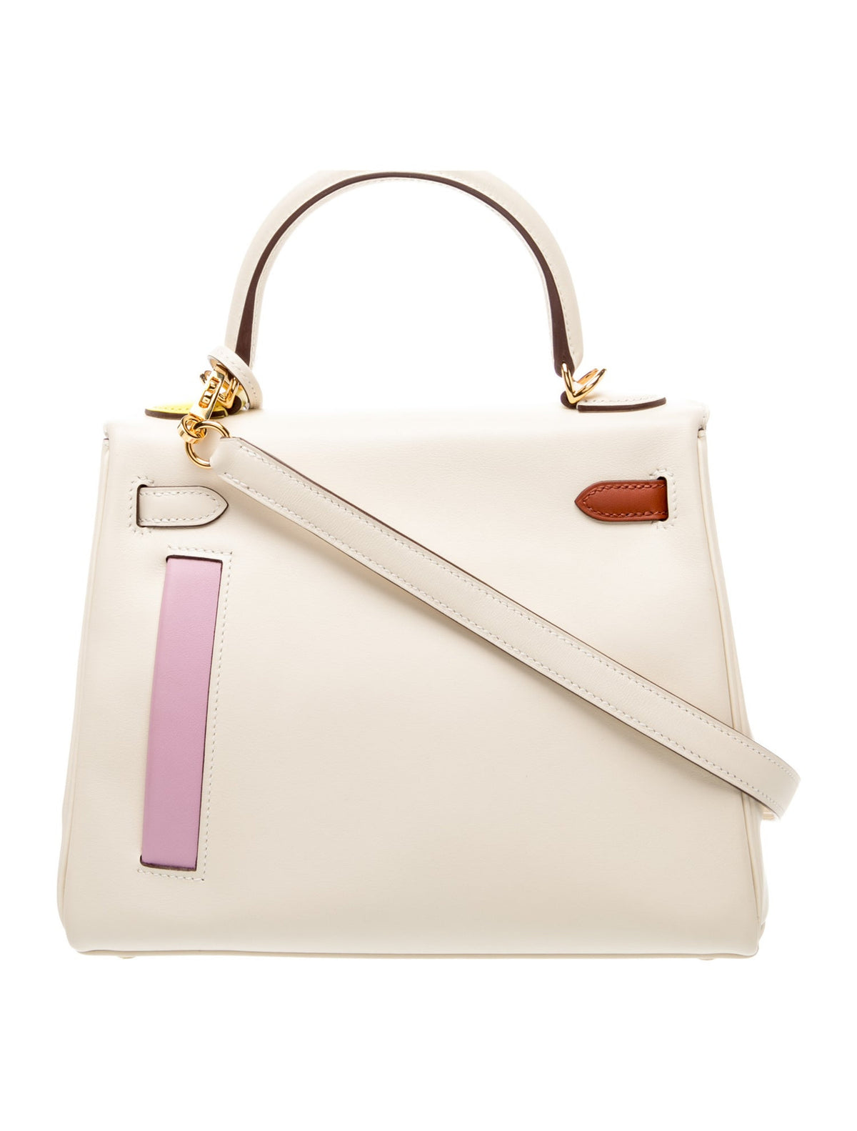 Hermes Kelly 25 Colormatic Multicolor Cuivre Lime Bleu Brume Mauve Sylvestre Nata Chai Swift Gold Hardware