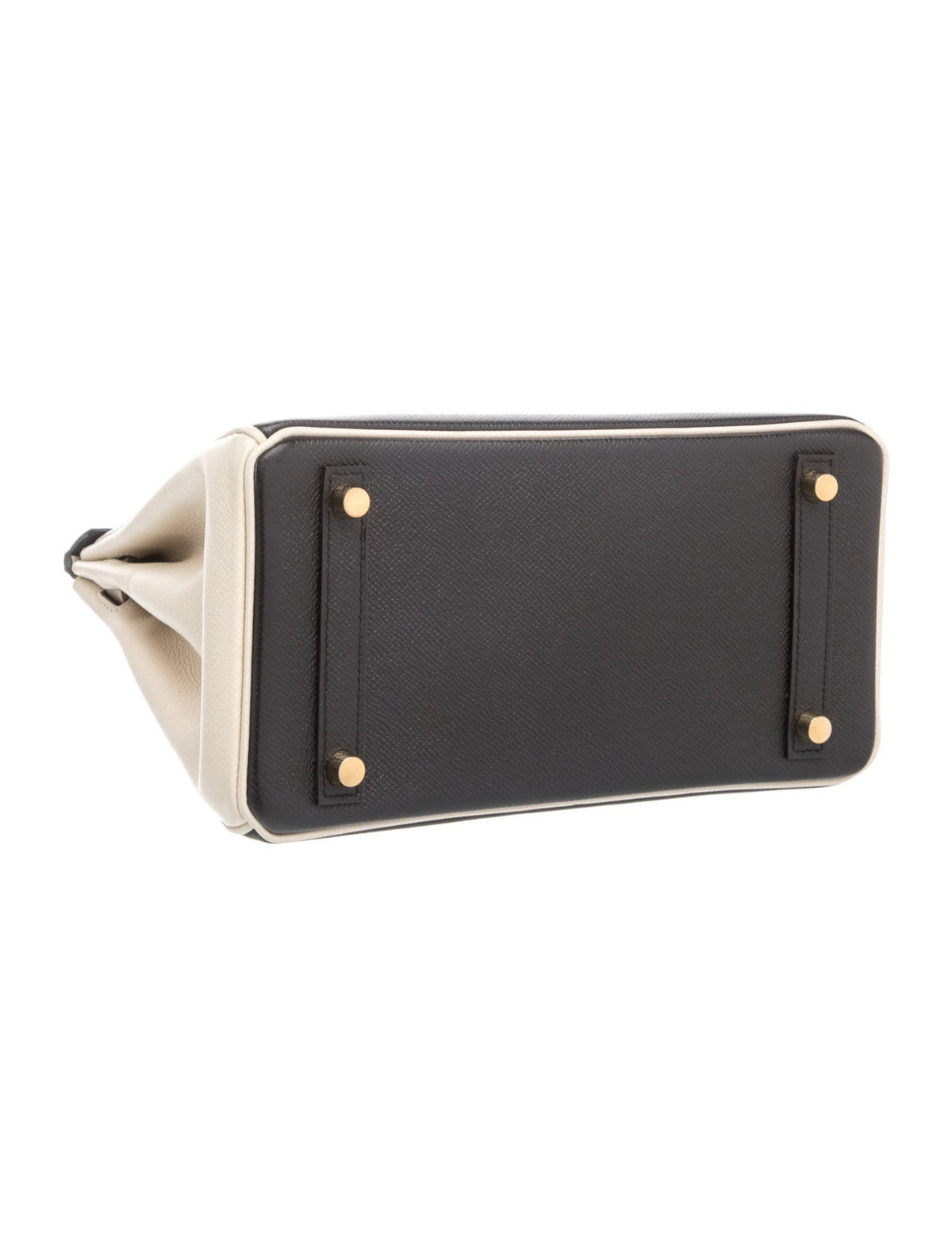 エルメス バーキン 25 スペシャルオーダー バイカラー Noir Craie エプソン マットゴールド金具 パーソナルオーダー ホースシュー HERMES BIRKIN 25 NOIR CRAIE EPSOM BRUSHED GOLD HARDWARE HSS