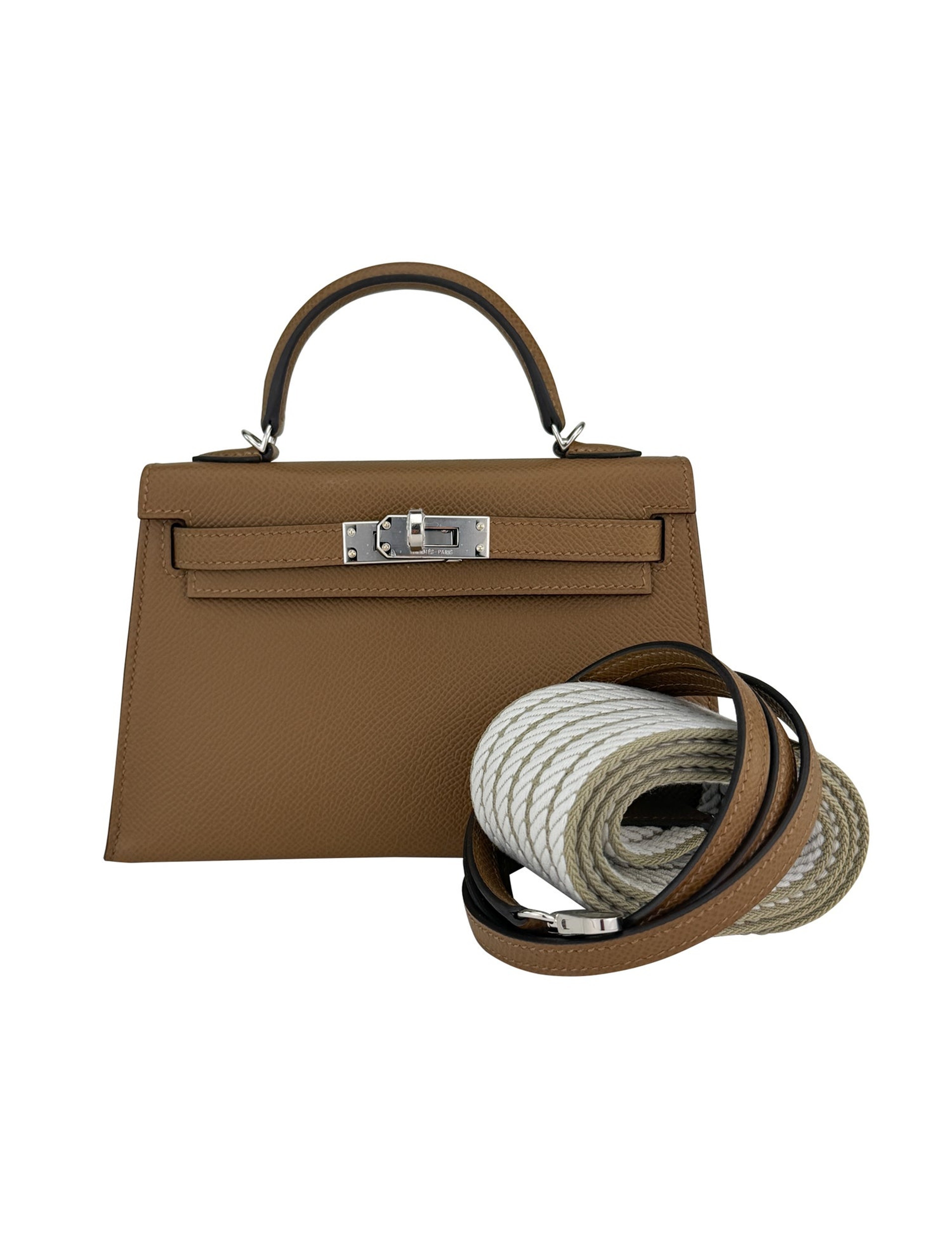 エルメス ミニケリー 20 Alezan エプソン シルバー金具 HERMES MINI