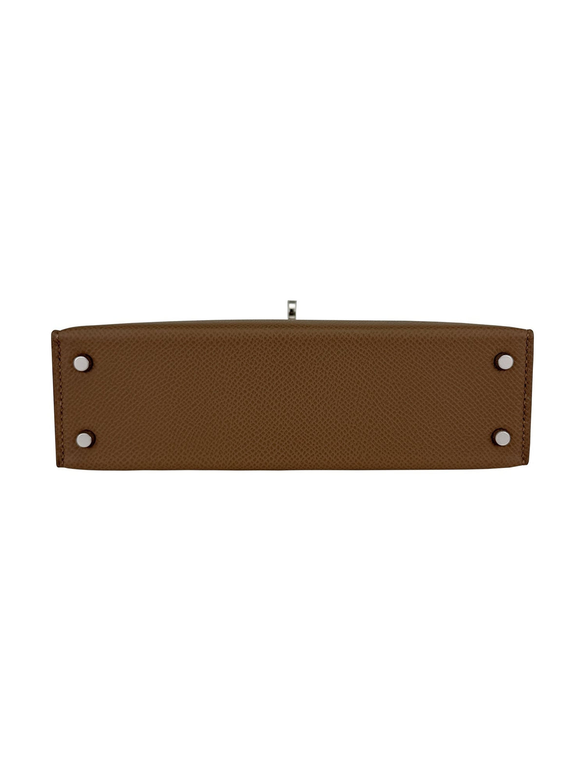 Hermes Mini Kelly 20 Alezan Epsom Silver Hardware