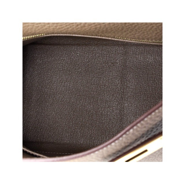 エルメス ケリー２８ 内縫い エトゥープ トリヨンクレマンス ゴールド金具 HERMES KELLY RETOURNE 28 ETOUPE TAURILLON CLEMENCE GOLD HARDWARE