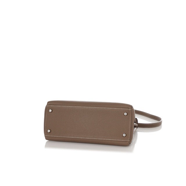 エルメス ケリー２８ 内縫い エトゥープ トゴ シルバー金具 HERMES KELLY RETOURNE 28 ETOUPE TOGO SILVER HARDWARE【中古】
