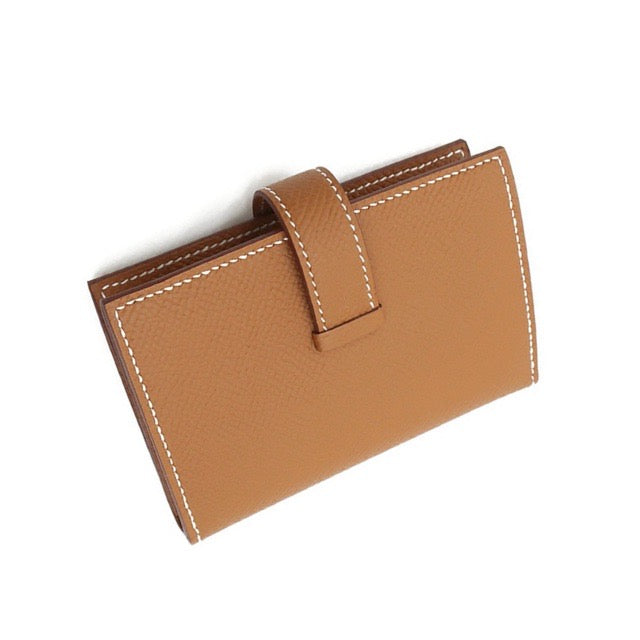 エルメス ミニベアン ミニウォレット ゴールド エプソン シルバー金具 HERMES BEARN MINI WALLET GOLD EPSOM SILVER HARDWARE