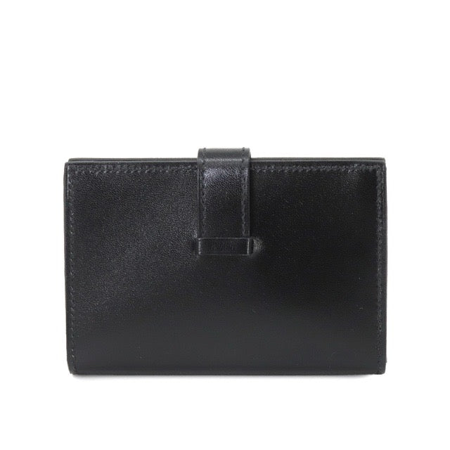 エルメス ミニベアン モノクローム ミニウォレット ブラック ボックスカーフ ブラック金具 HERMES BEARN MINI MONOCHROME WALLET BLACK BOX CALFSKIN BLACK HARDWARE